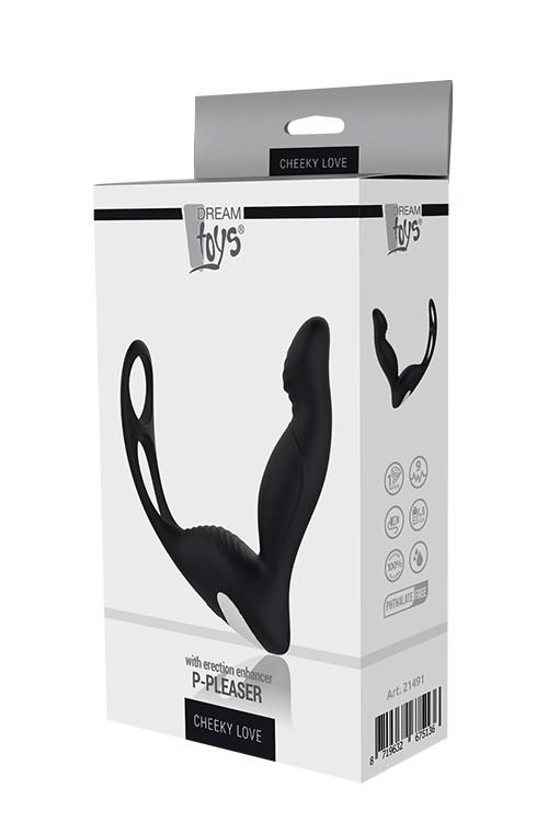 Стимулятор простати Dream Toys Cheeky Love P-Pleaser, 13 см (чорний)