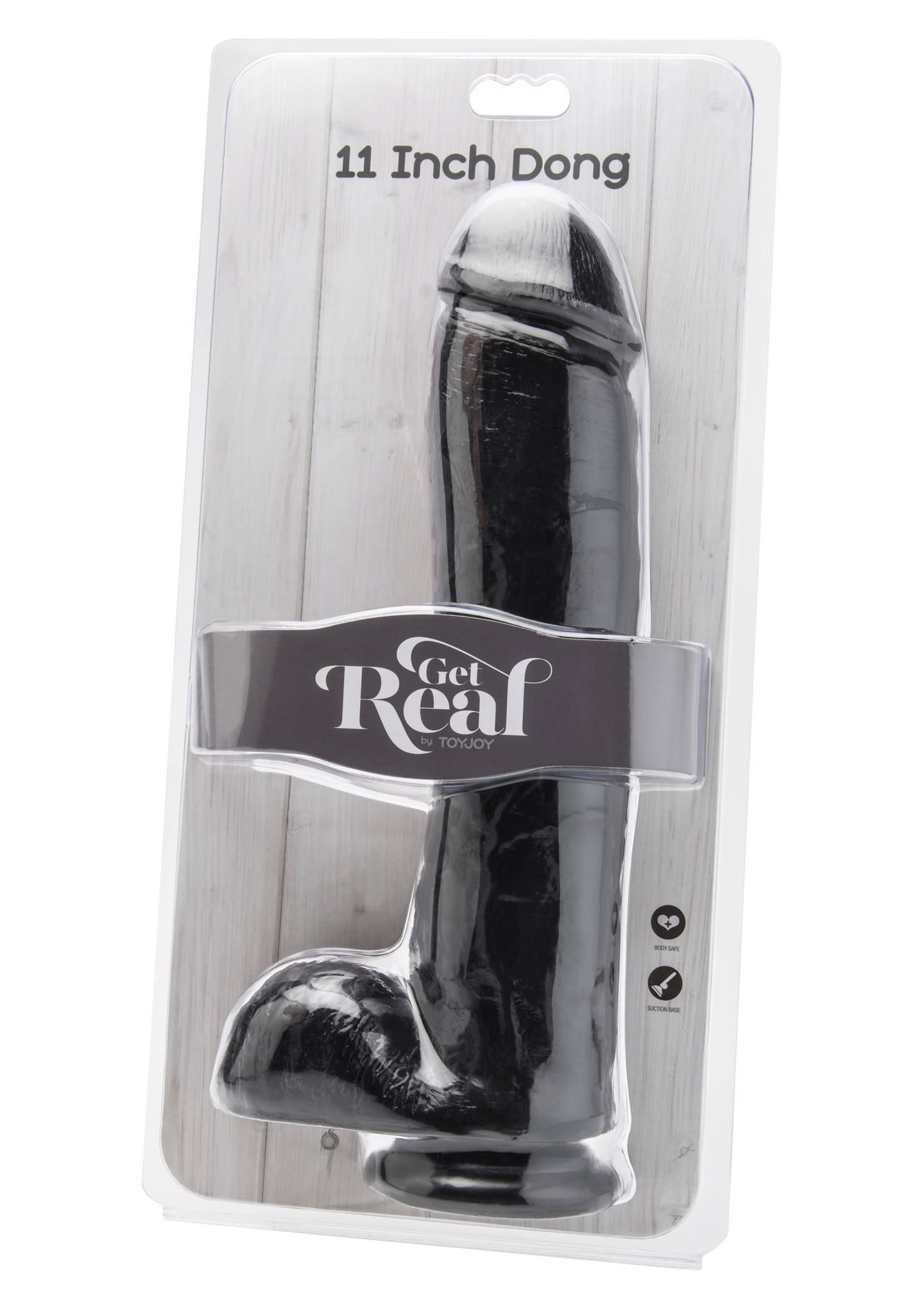 Фаллоимитатор Get Real 11 Inch Dong, 29 см (черный)