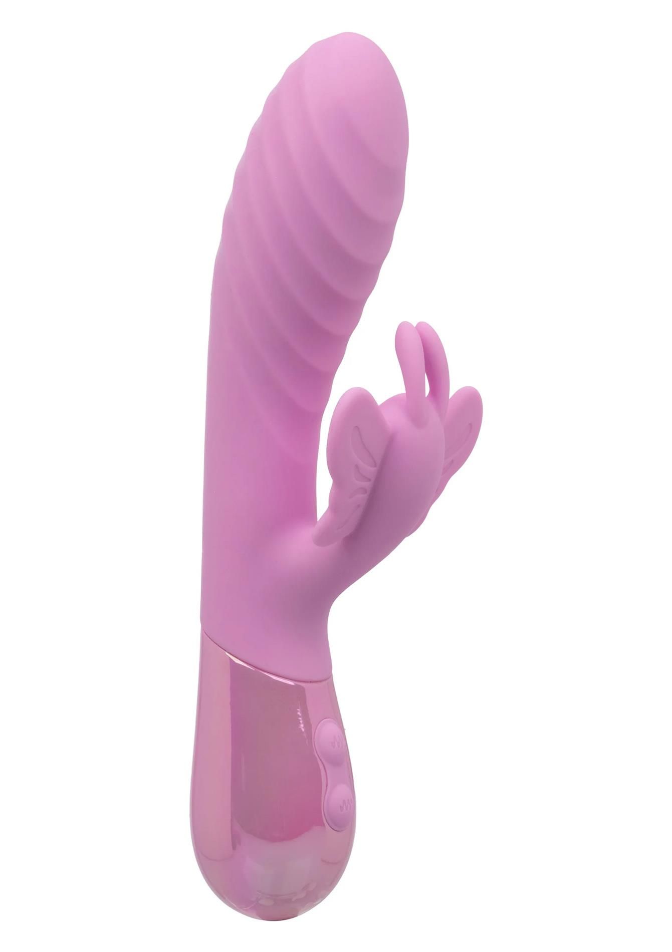 Wibrator królik Calexotics Dual Flutter, 11.5 cm (liliowy)