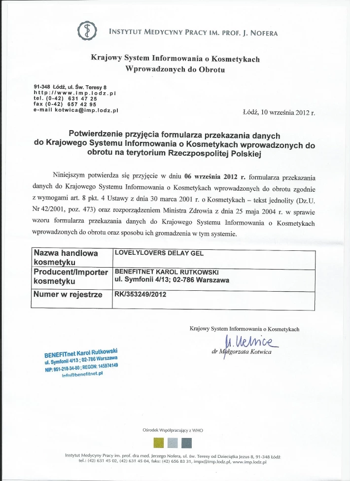 Żel Lovely Lovers Delay Gel, 150 ml