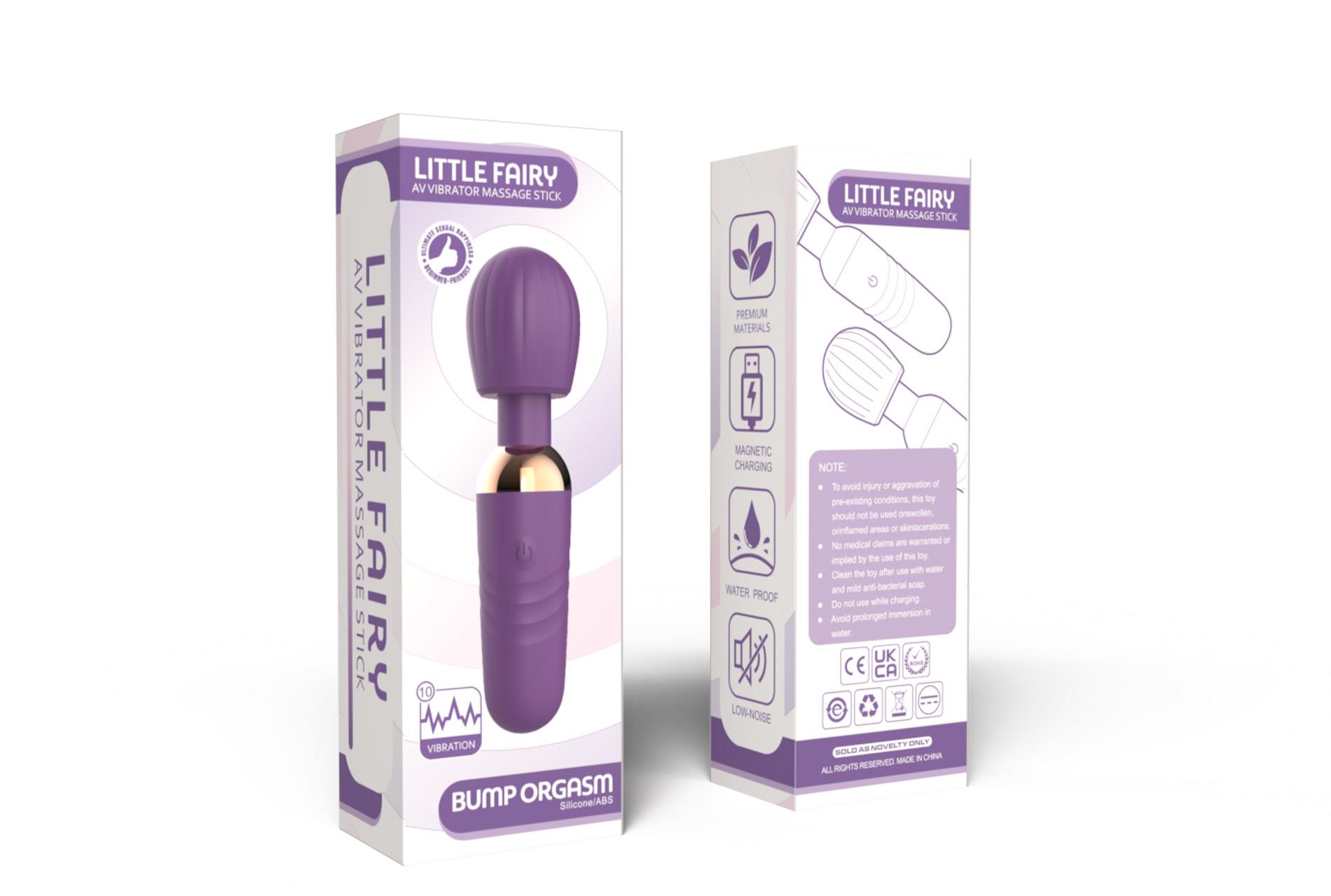 Вибратор B - Series Cute Little Fairy Wand, 14 см (фиолетовый)