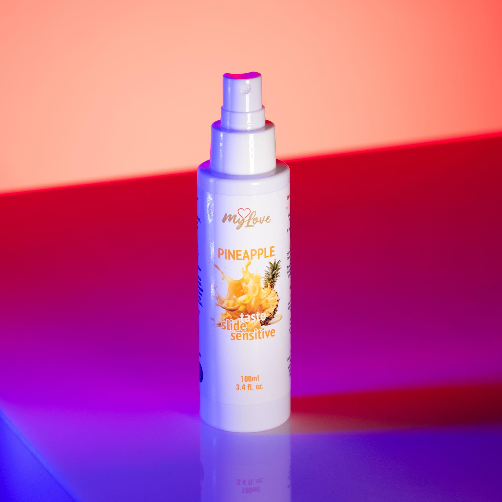 Лубрикант на водной основе MyLove Taste Slide Sensitive Pineapple, 100 мл