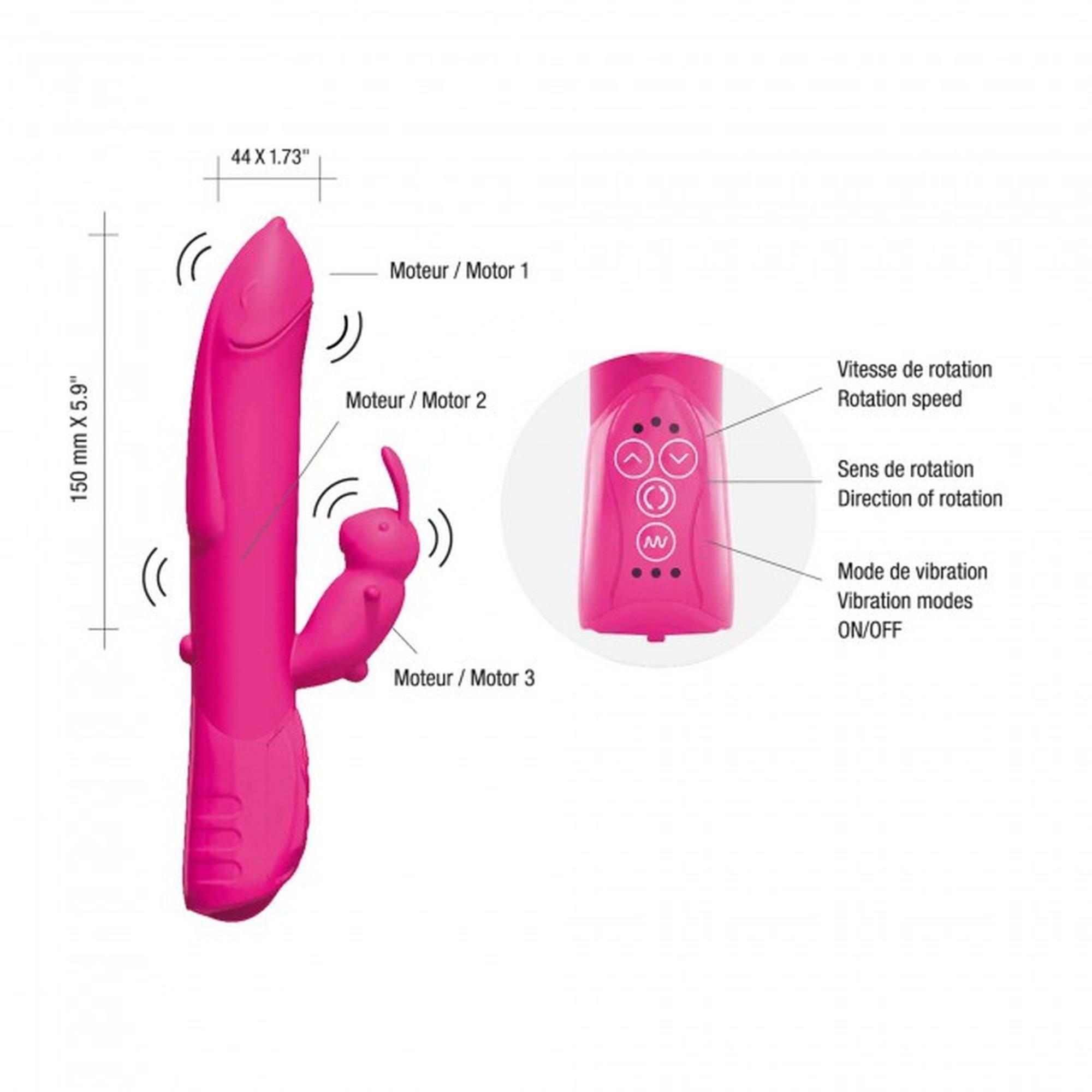 Вибратор-кролик Love To Love Sexy Bunny 2, 16,5 см (розовый)