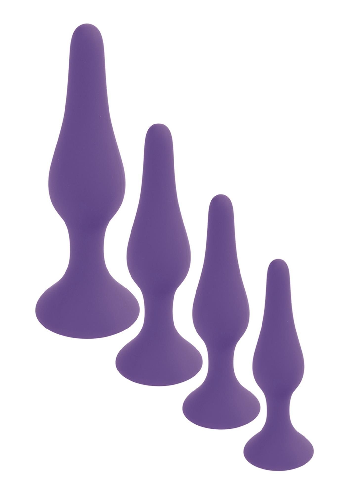 Анальна пробка Boss Silicone Plug Small, 10 см (фіолетовий)