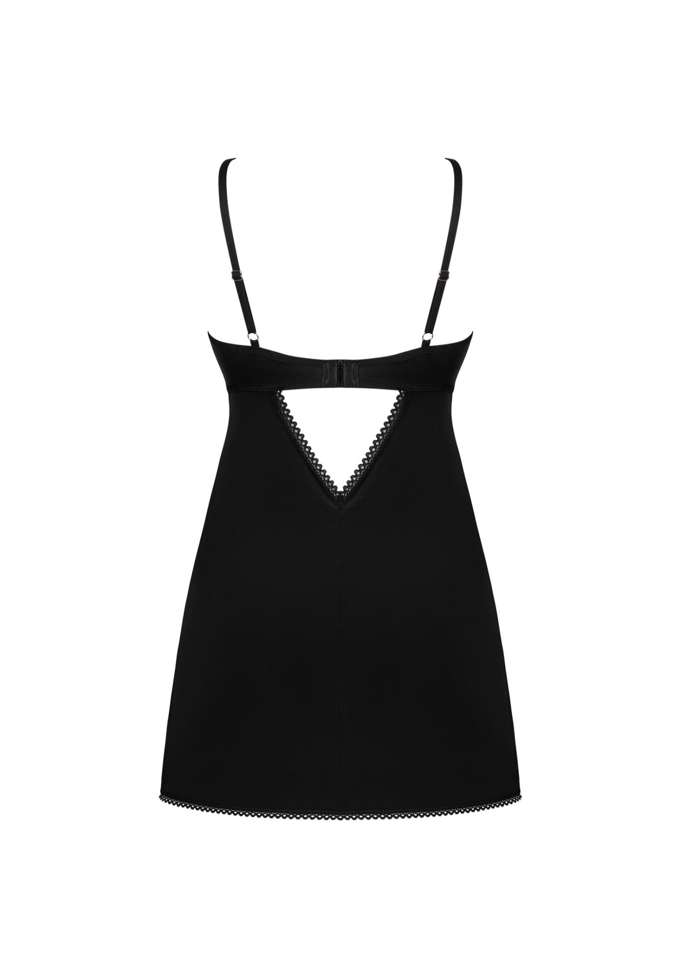 Koszula Obsessive Rosenty, XS/S (czarny)