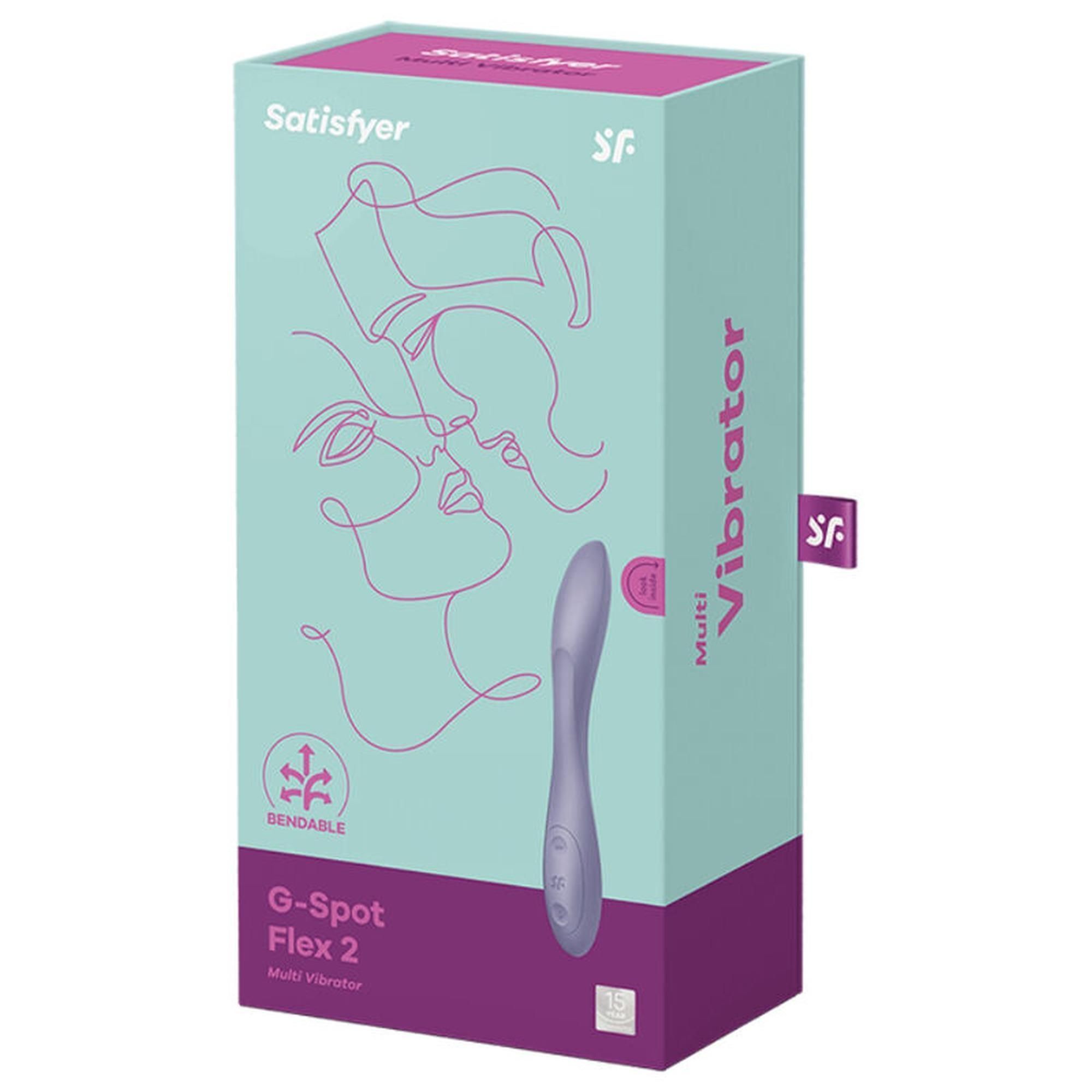 Гнучкий вібратор Satisfyer G-Spot Flex 2, 19.5 см (бузковий)