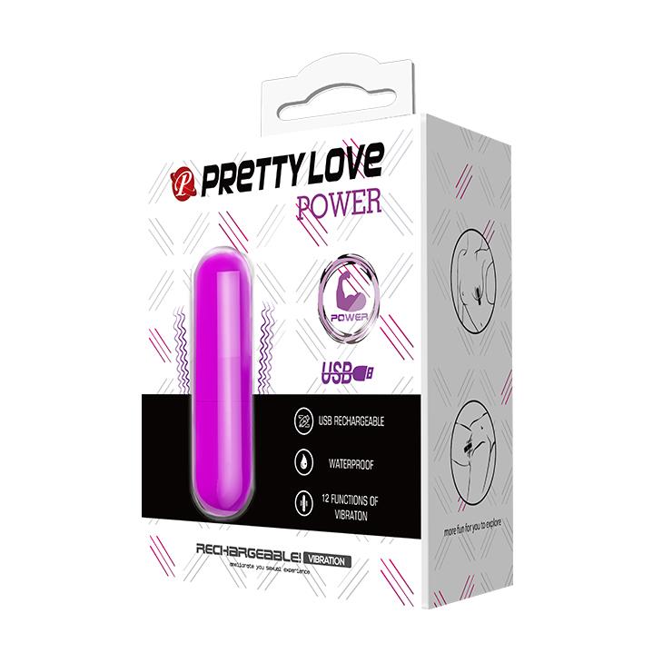 Вибратор для клитора Pretty Love Power, 6 см (фиолетовый)