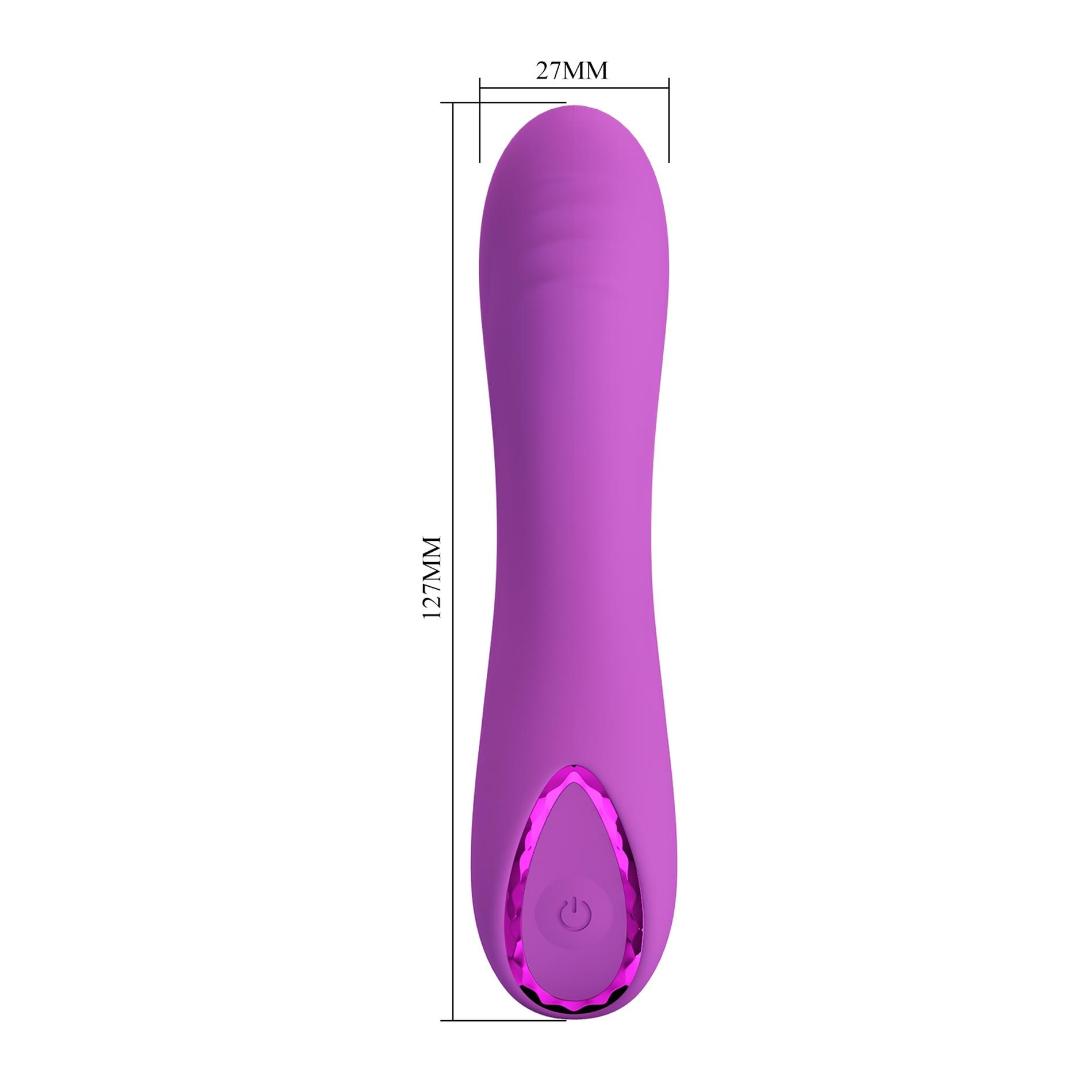 Wibrator Pretty Love DJ Dick, 12.7 cm (fioletowy)
