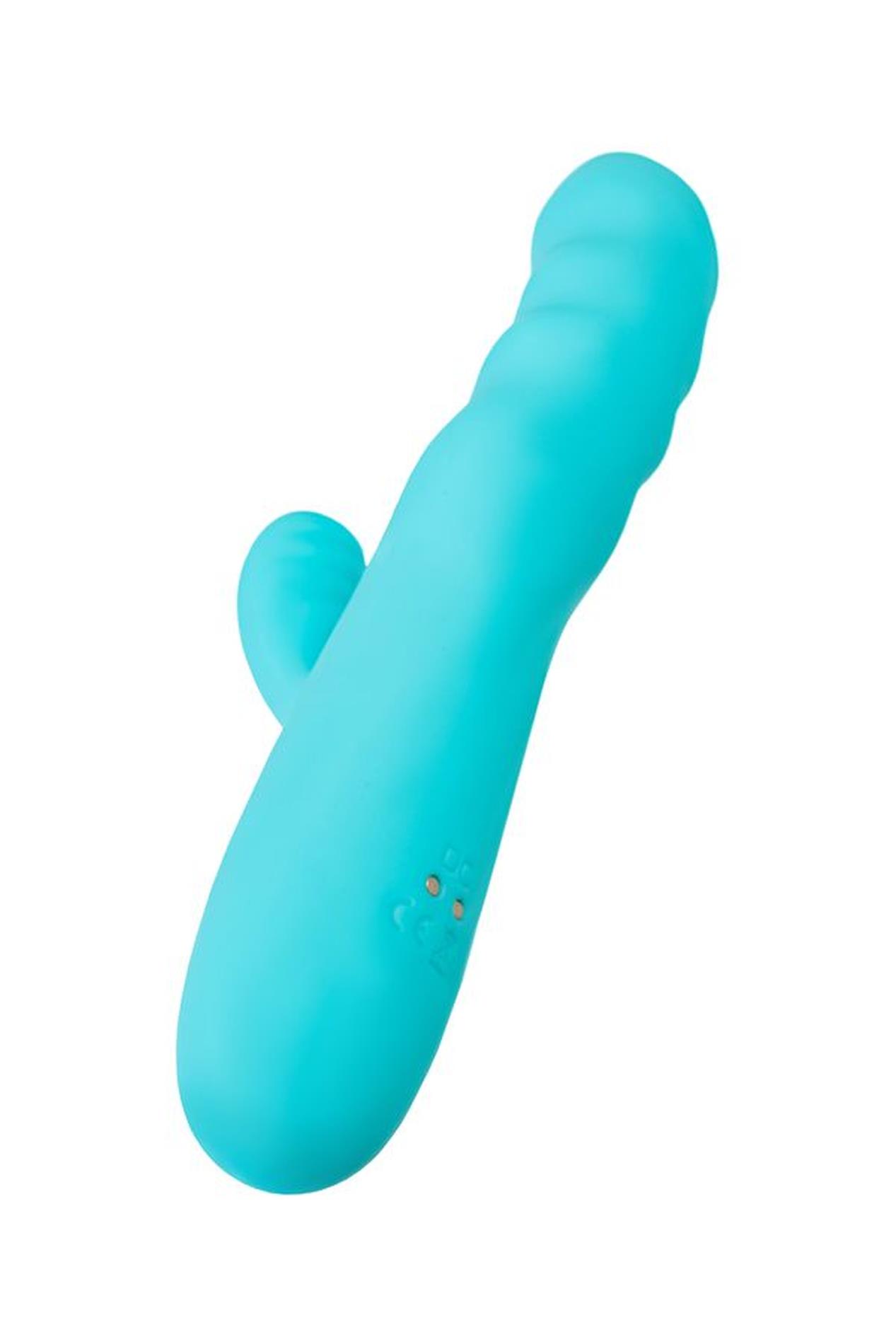 Toyfa Merry-Swi - Wibrator królik, Niebieski, 20.7 cm