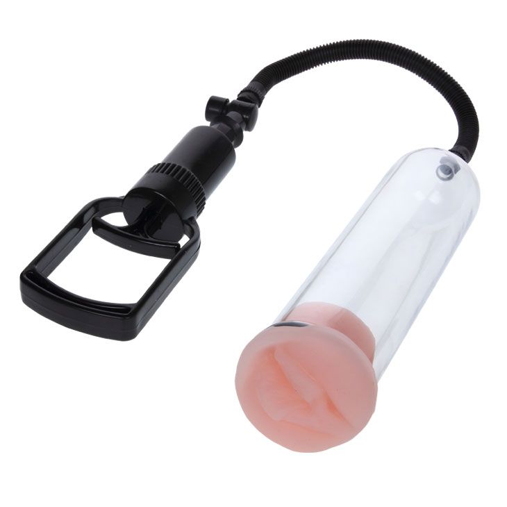 Помпа для пениса с насадками Penis Pump, 19 см (прозрачный)