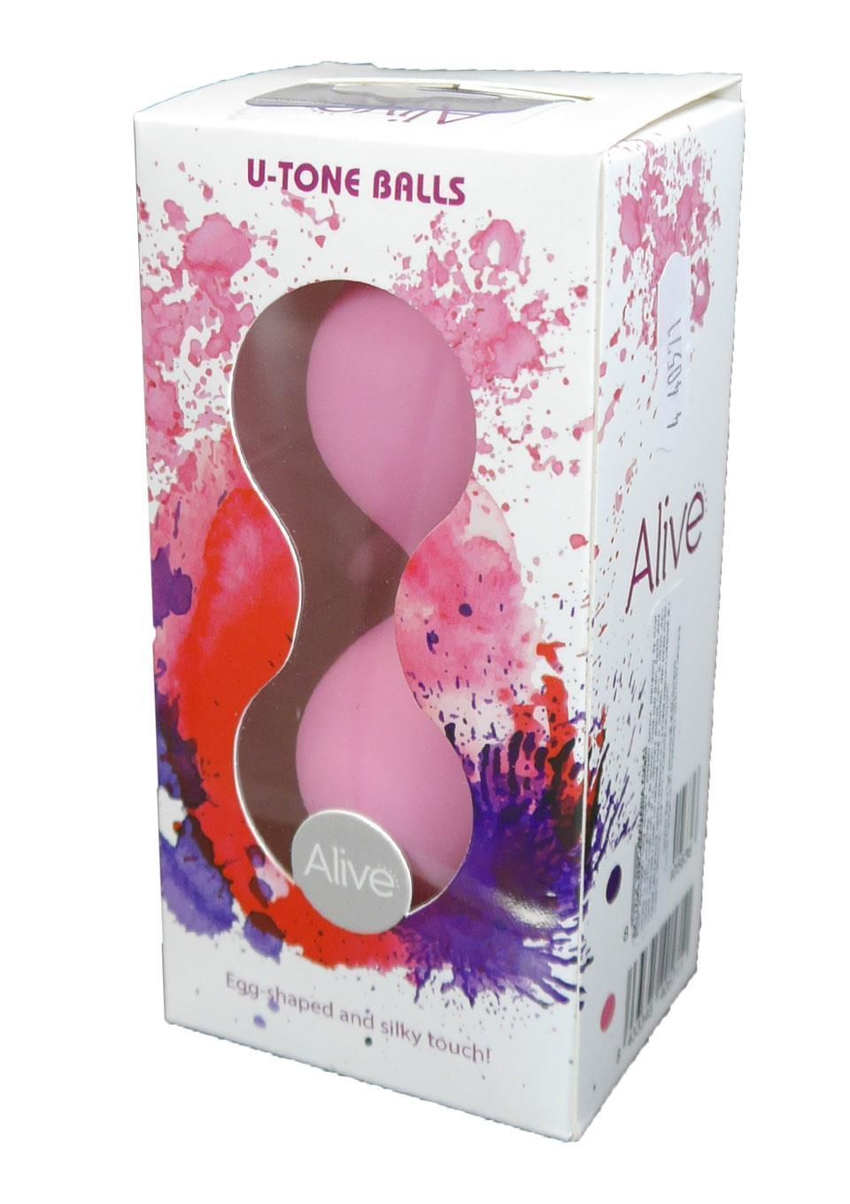 Вагінальні кульки Alive U-Tone, 19,9 см (рожевий)