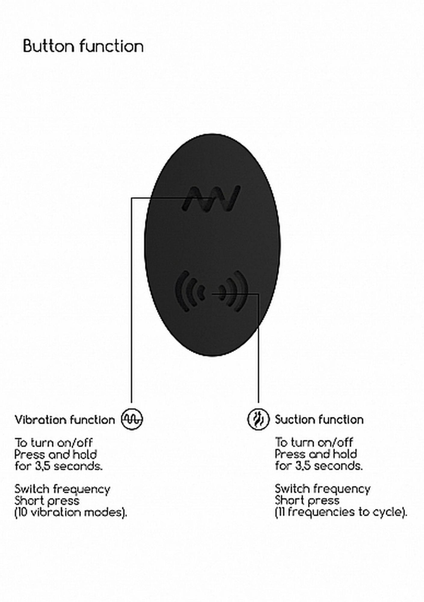 Вакуумний стимулятор клітора з вібрацією Desirable Bendable Air Pulse (чорний)