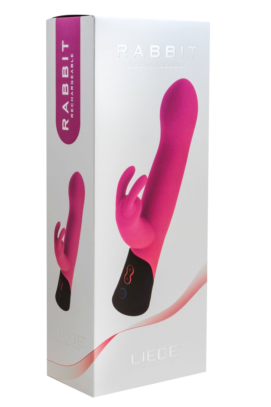 Вибратор-кролик Liebe Pleasure Toys Rabbit Rechargeable, 21,5 см (розовый)