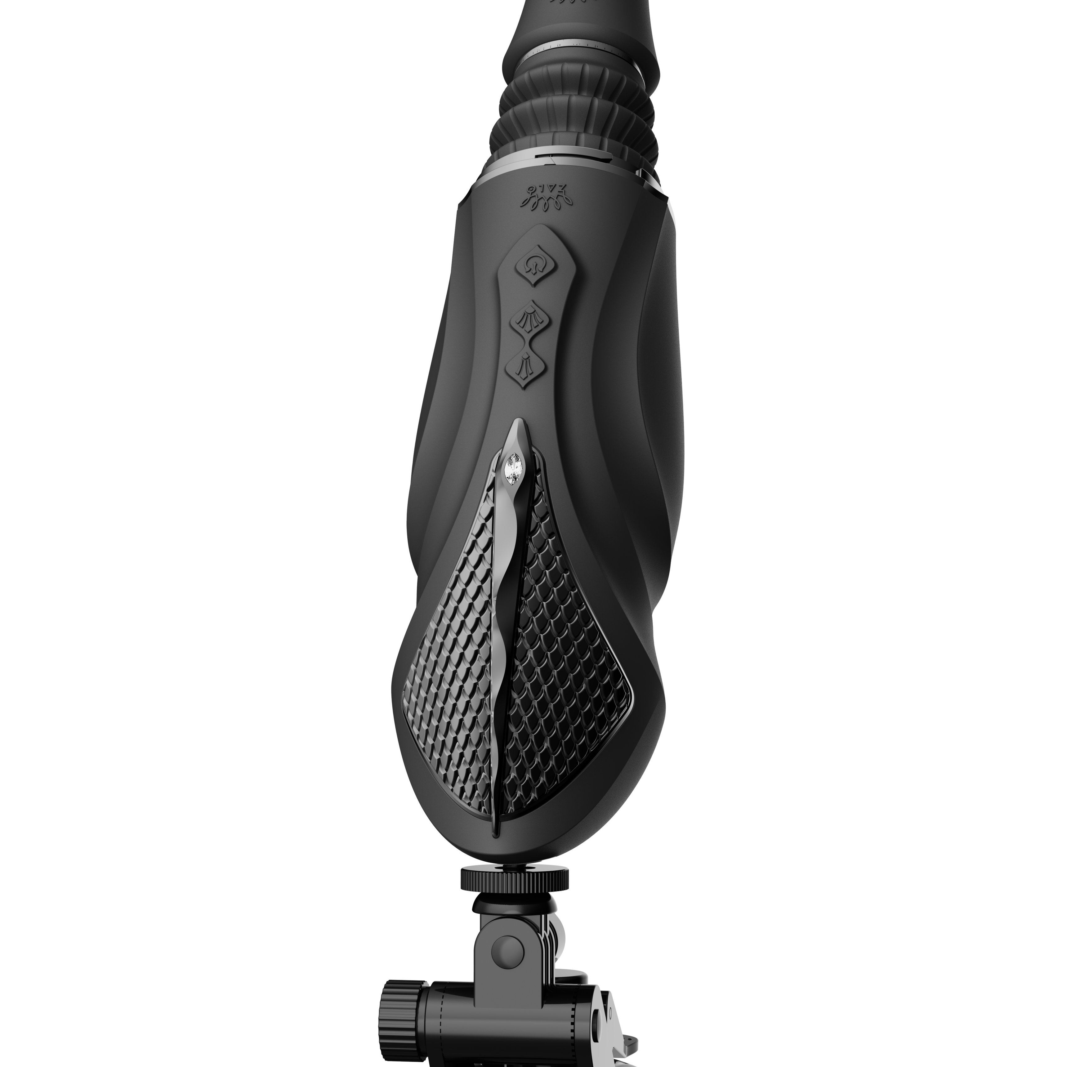 Sex maszyna Zalo Sesh, 19,6 cm (czarny)