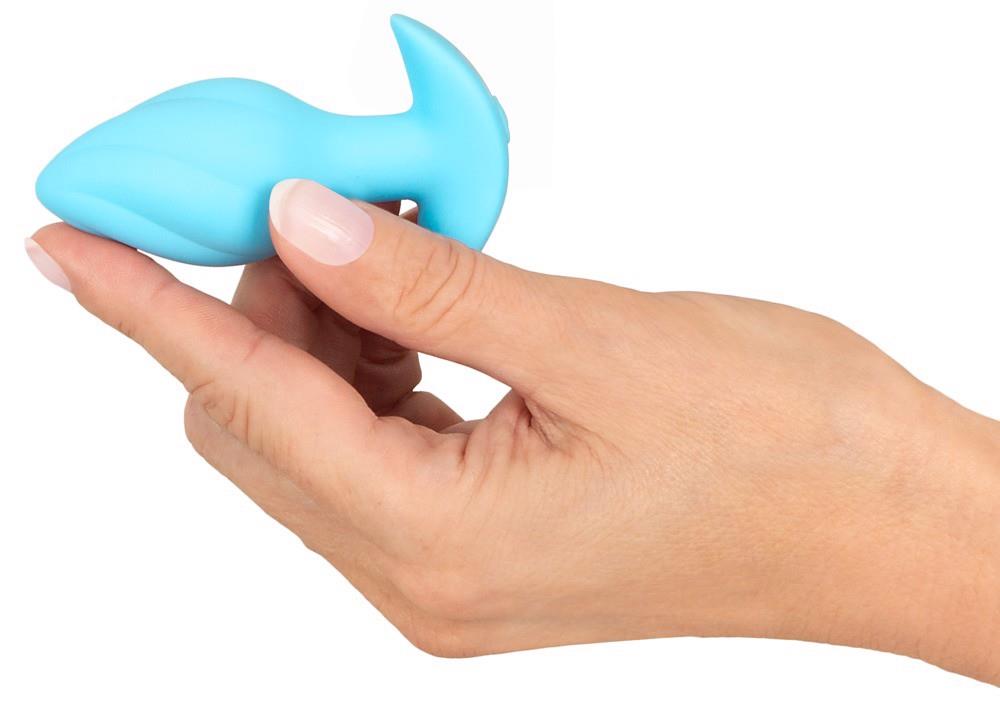 Korek analny Cuties Mini Butt Plug, 8 cm (niebieski)