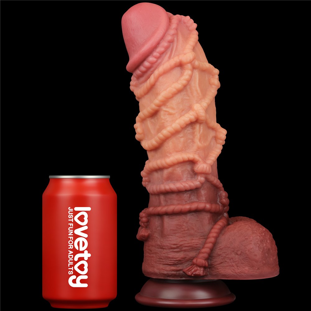 Фаллоимитатор Dual-Layered Silicone Nature Cock 10.5'', 27 см (коричневый)