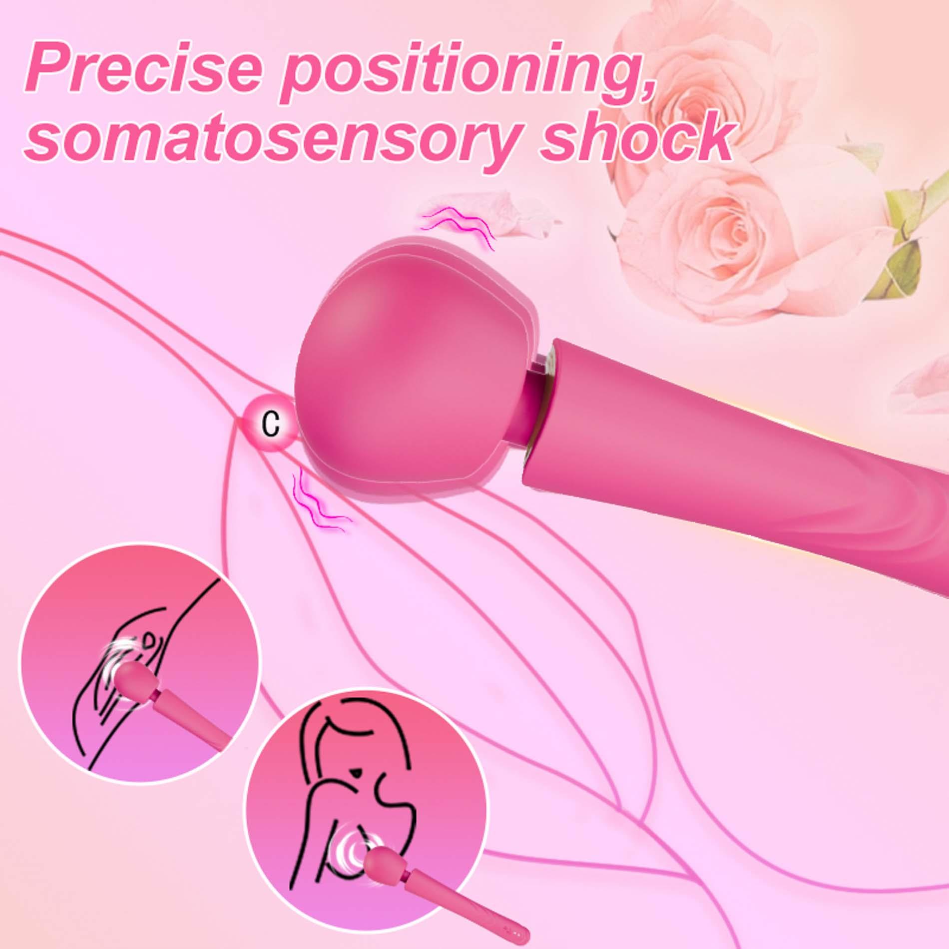 Вибратор B - Series Cute Perfect Wand, 30 см (розовый)