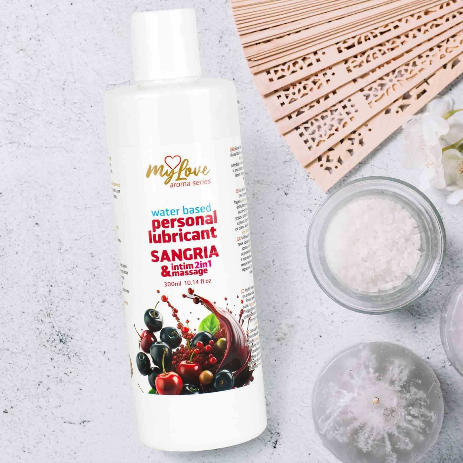 Lubrykant MyLove Aroma Series Intim&Massage 2in1 Sangria, 300 ml