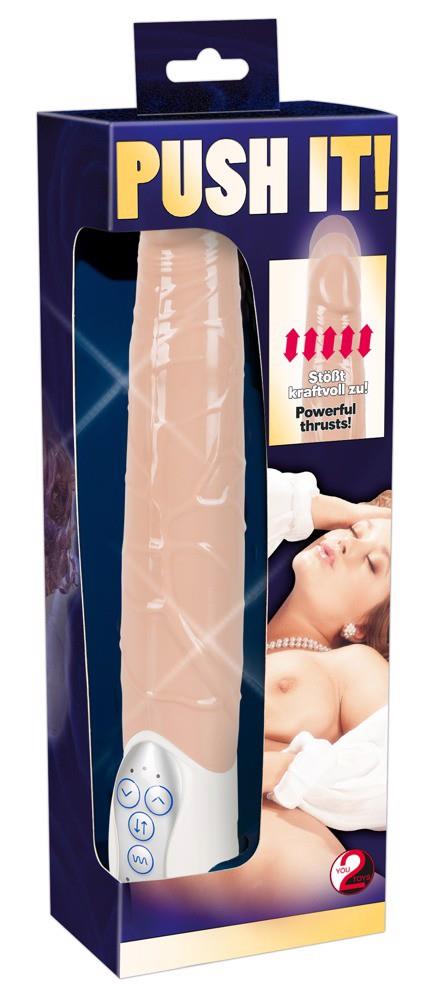 Реалистичный вибратор You2Toys Push It!, 27,5 см (телесный)