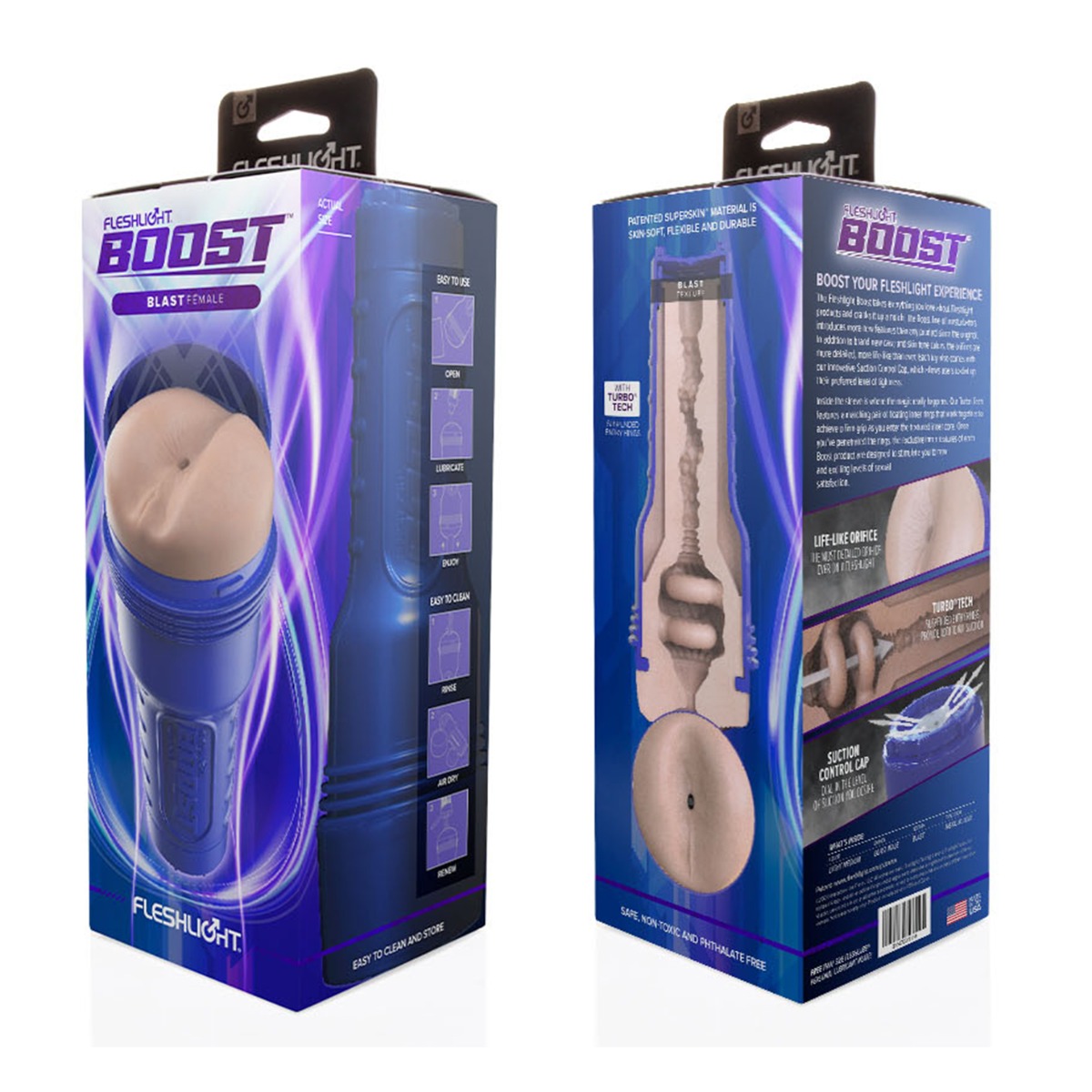 Мастурбатор Fleshlight Boost Blast Medium Flesh (телесный)