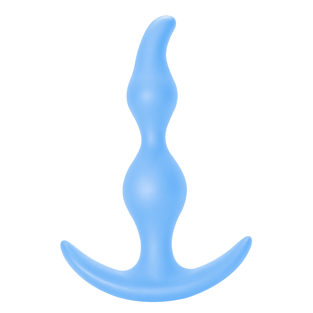 Korek analny Lola Games Bent Anal Plug, 13 cm (niebieski)