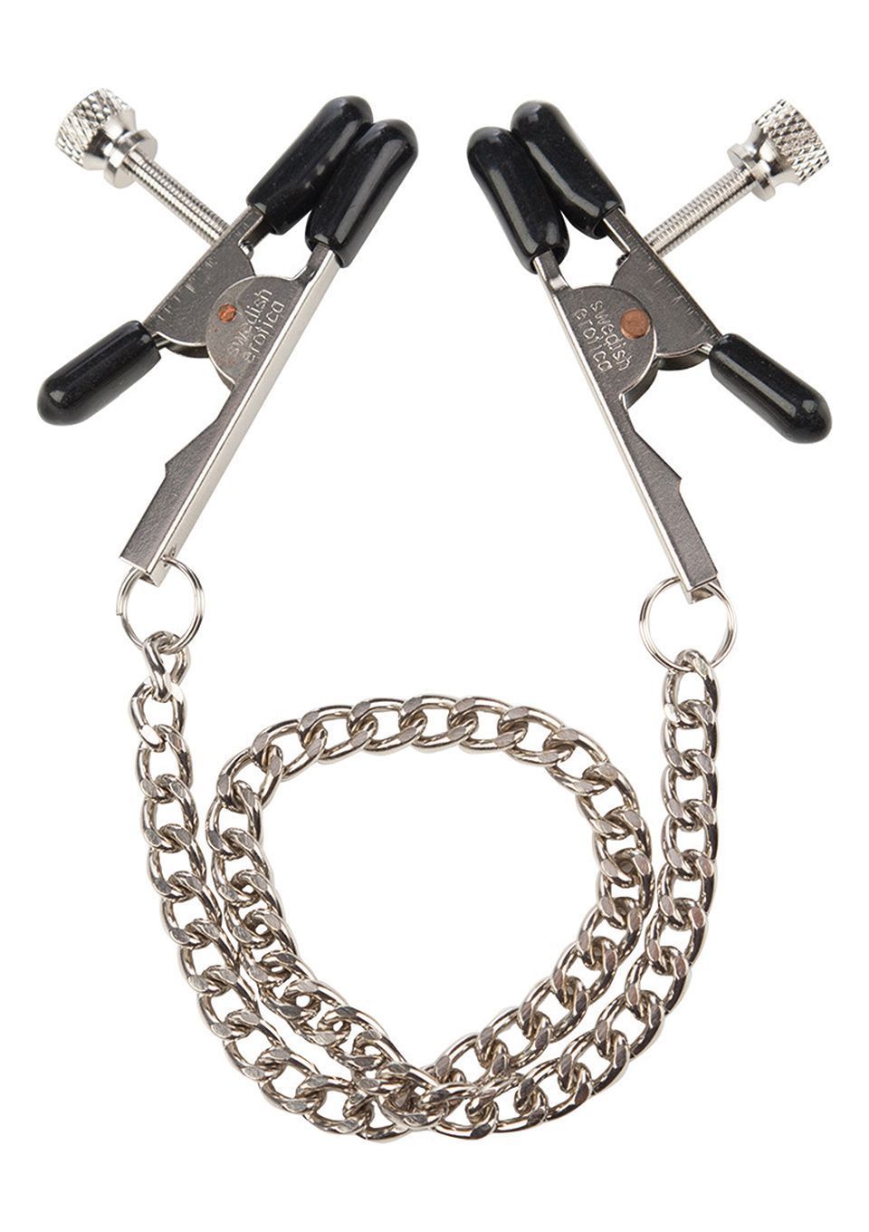 Зажимы для сосков California Exotic Novelties Bull Nose Nipple Clamps, 26,7 см (серебристый)