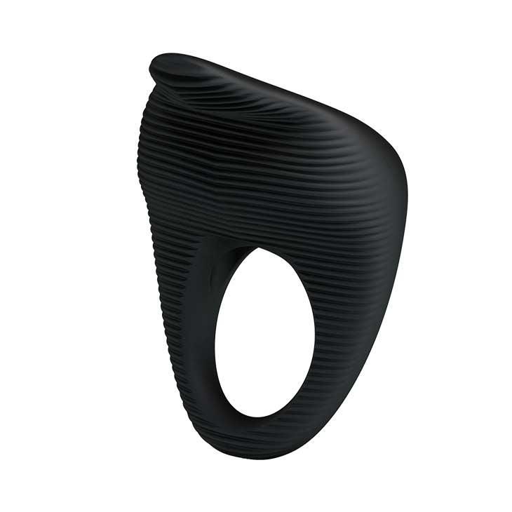 Ерекційне кільце Pretty Love Thimble Vibrating Cock Ring, 6 см (чорний)