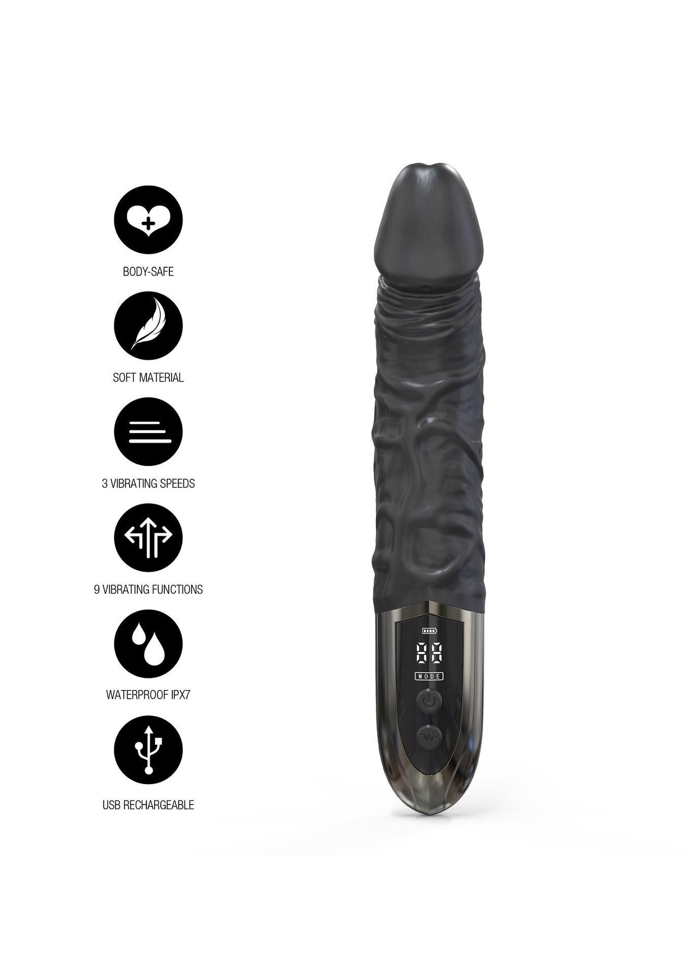 Вибратор Hidden Desire Anal Power, 24.5 см (черный)