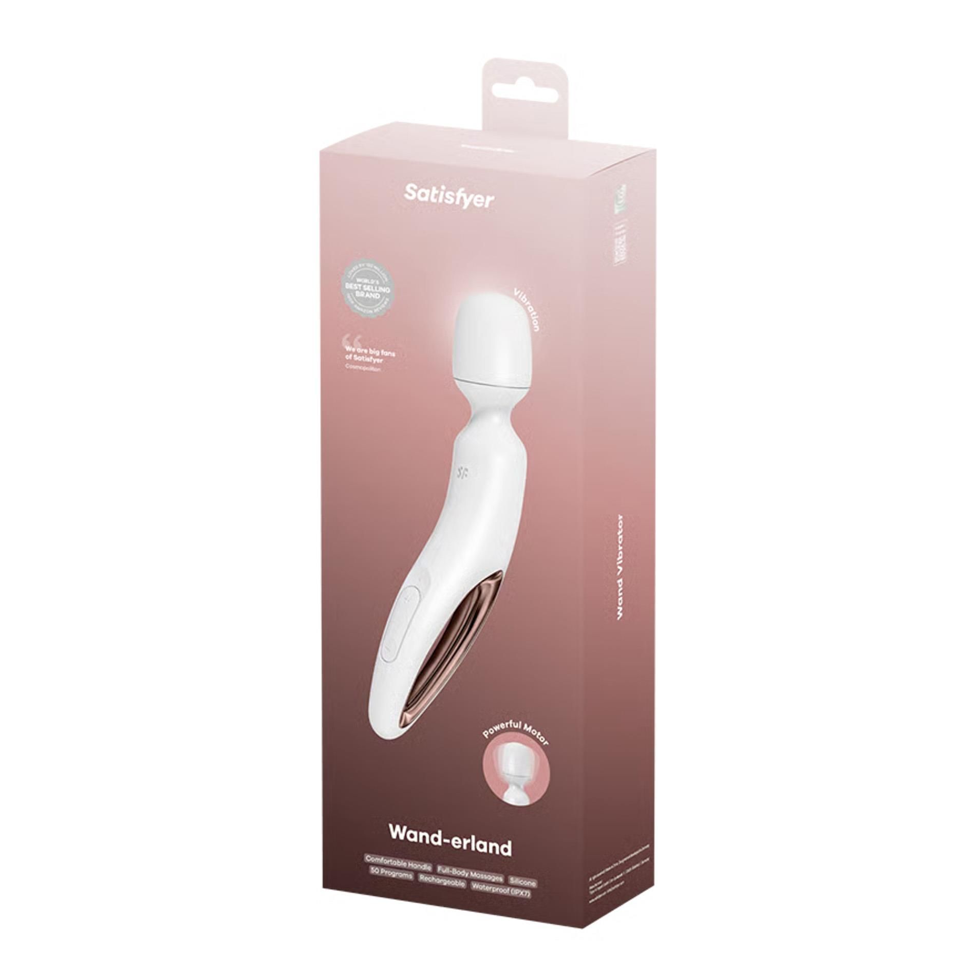 Wibromasażer Satisfyer Wand-erland, 30 cm (biały)
