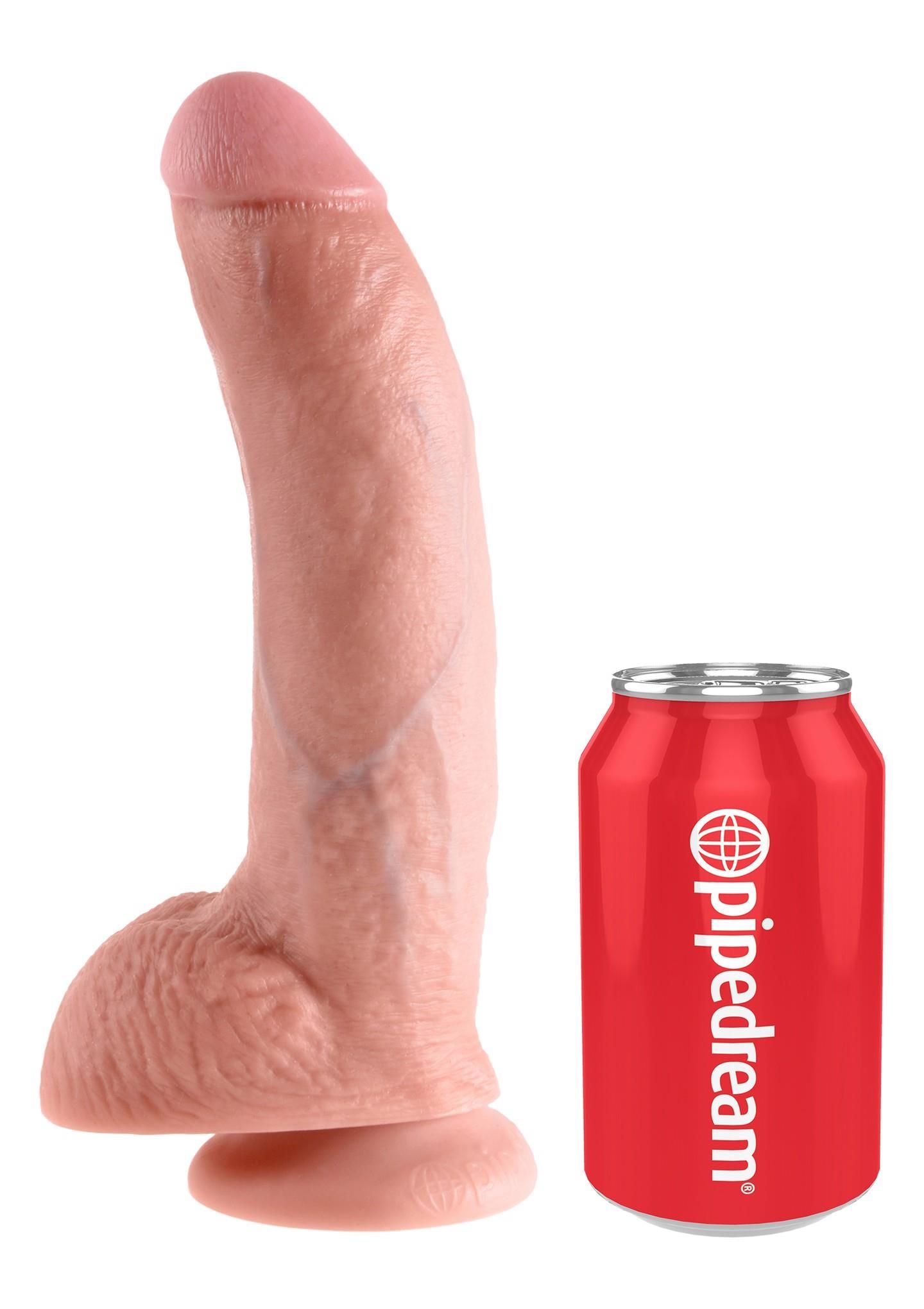 Фалоімітатор King Cock 9, 23 см (тілесний)