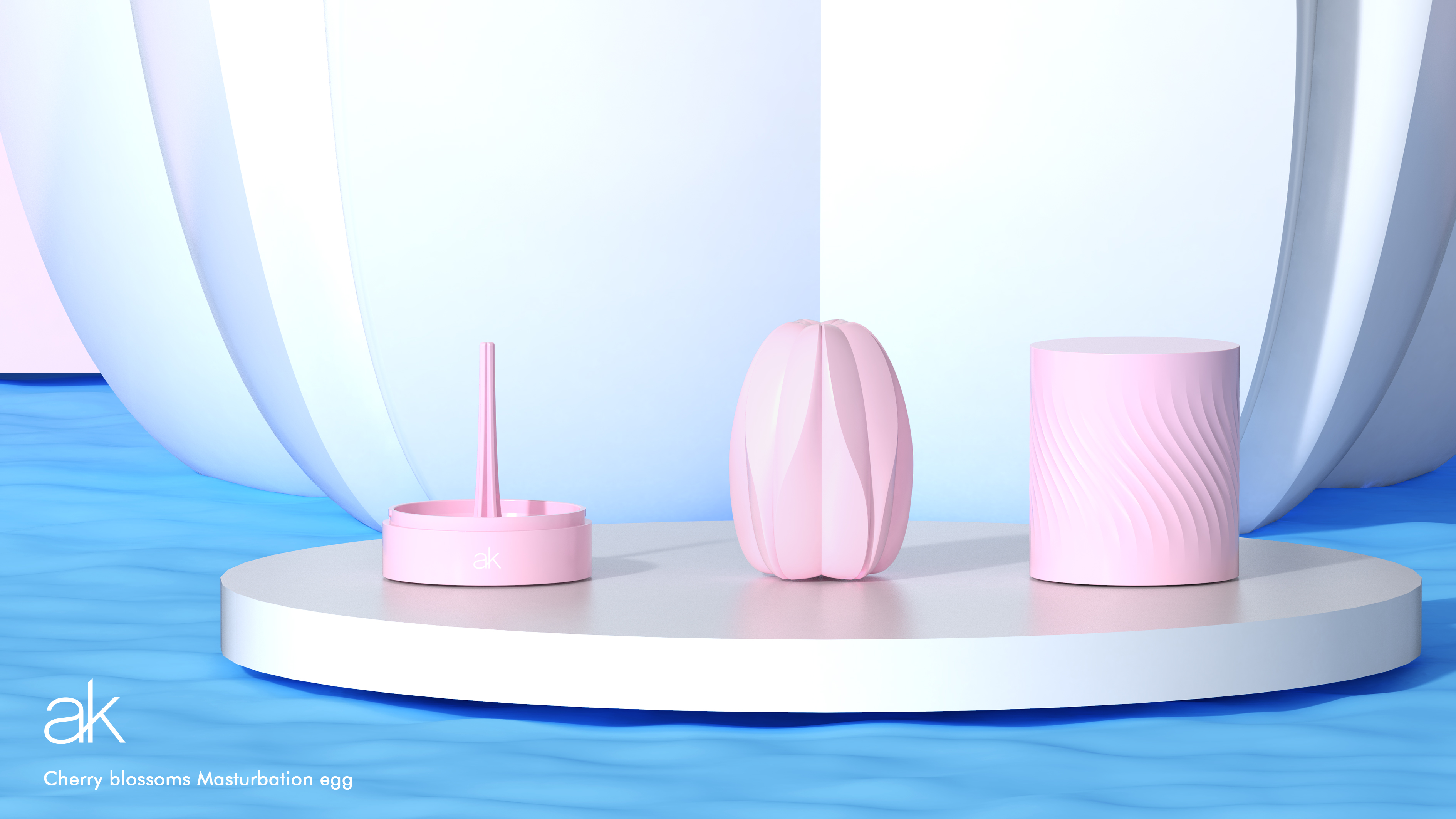 Мастурбатор After Kiss Cherry Blossom Masturbation Egg - Brush (рожевий)