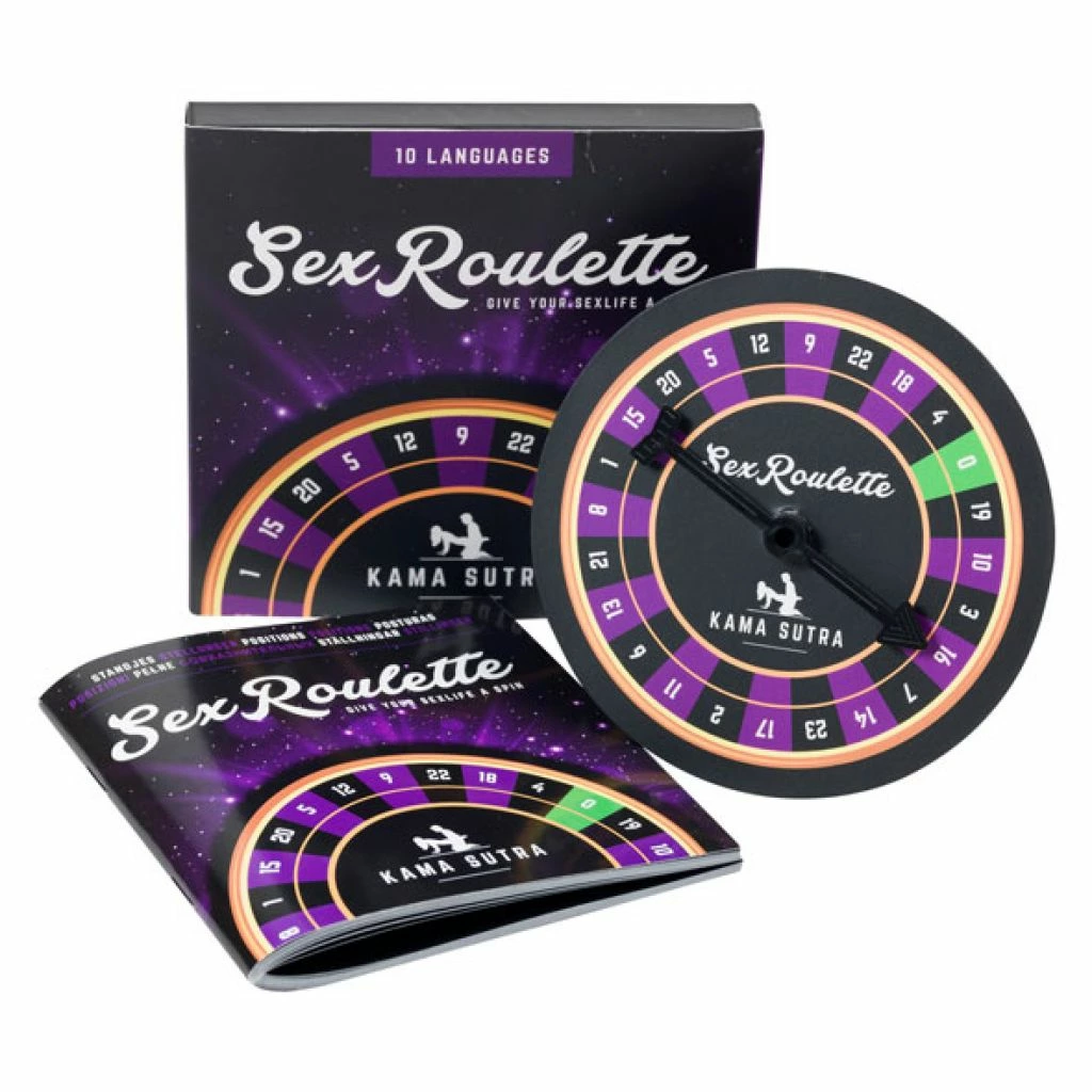 Gra erotyczna Tease & Please Sex Roulette Kamasutra (fioletowy)