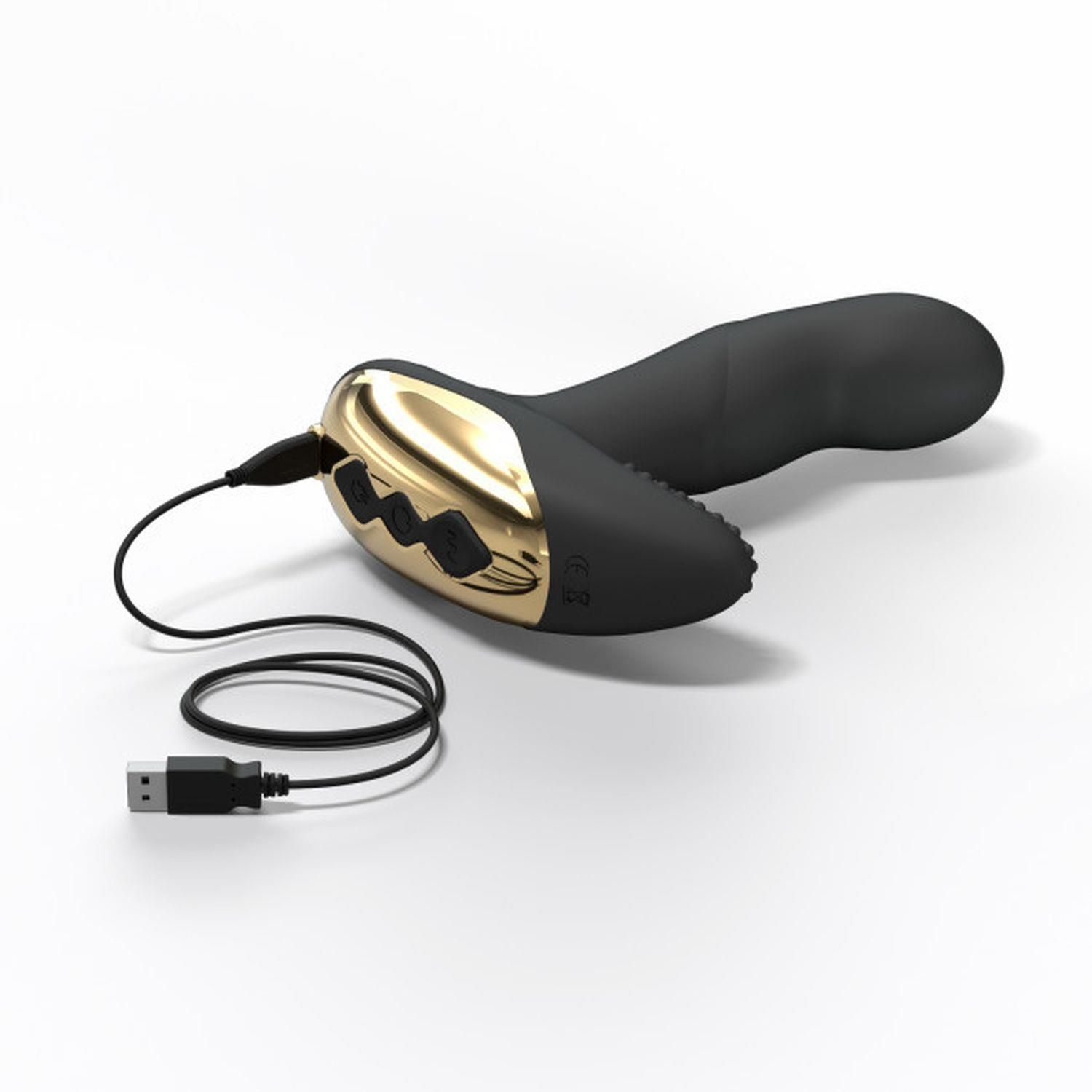 Массажер простаты Dorcel P-Finger, 13,5 см (черный)