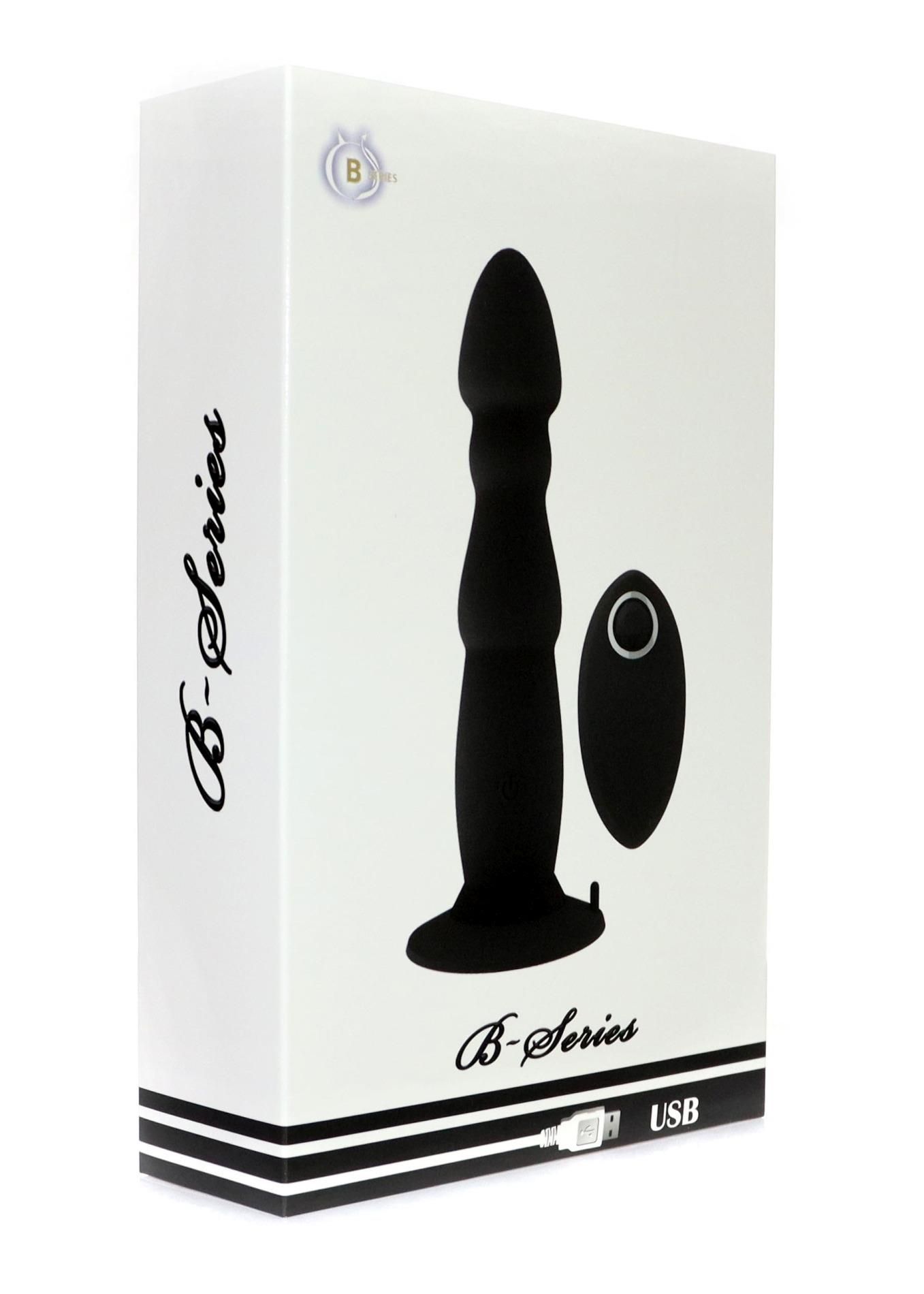Стимулятор простаты B - Series Power, 20 см (черный)