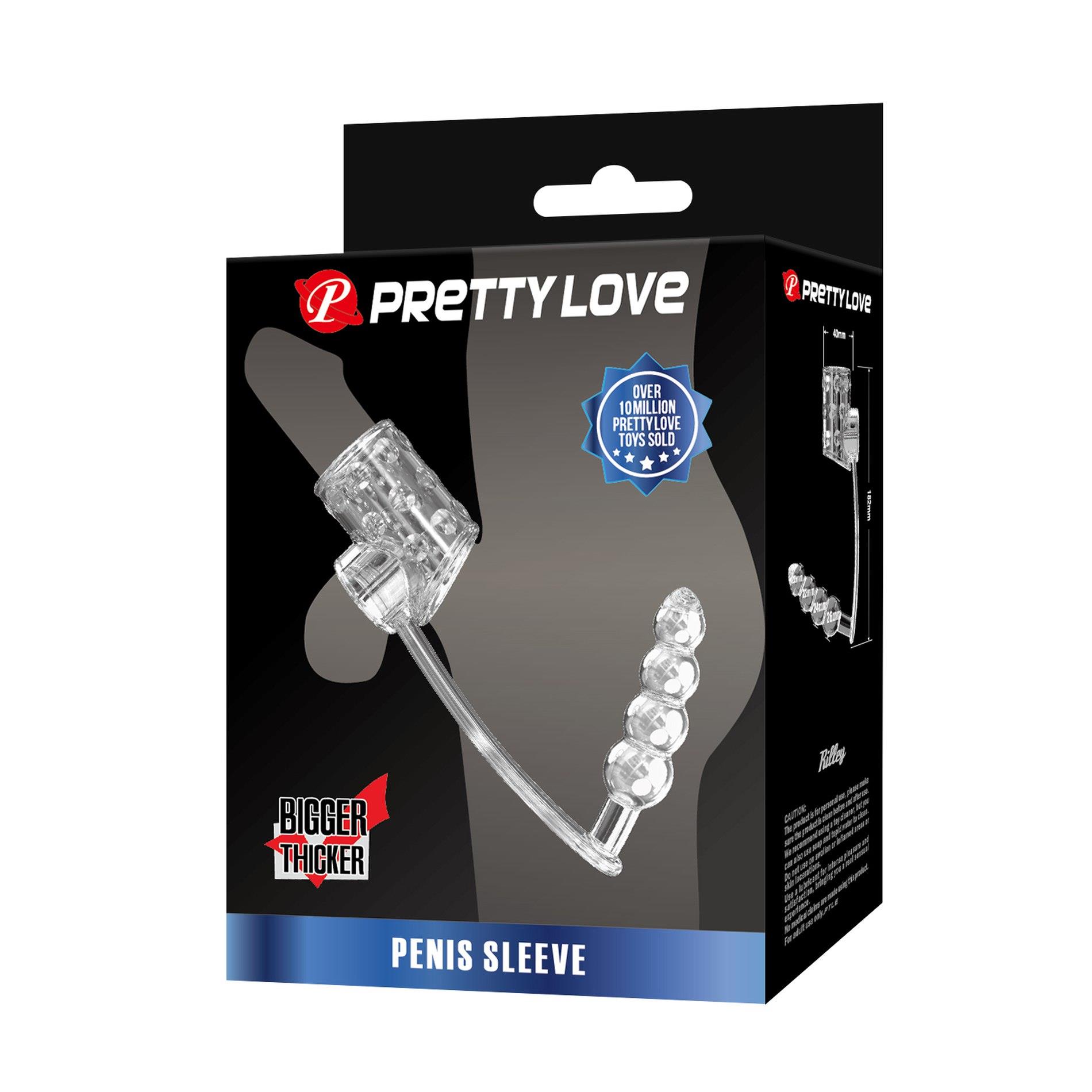 Насадка на пенис Pretty Love Rilley, 18.2 см (прозрачный)
