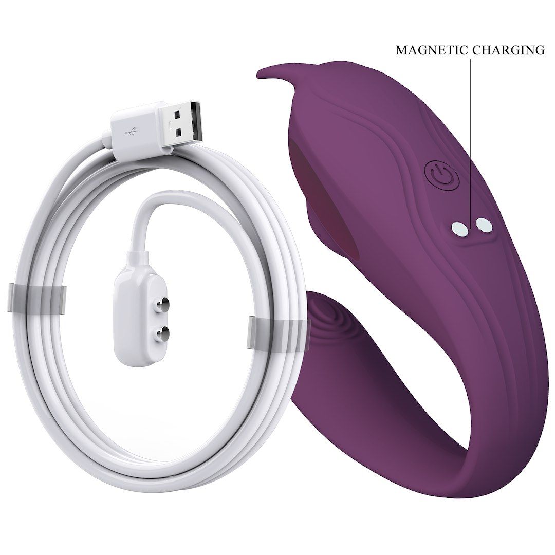 Bezdotykowy stymulator łechtaczki z wibracjami Pretty Love Shey (fioletowy)