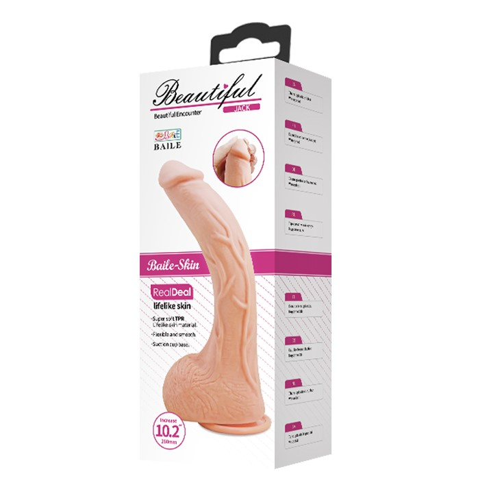 Фаллоимитатор Baile Beautiful Jack, 27 см (телесный)