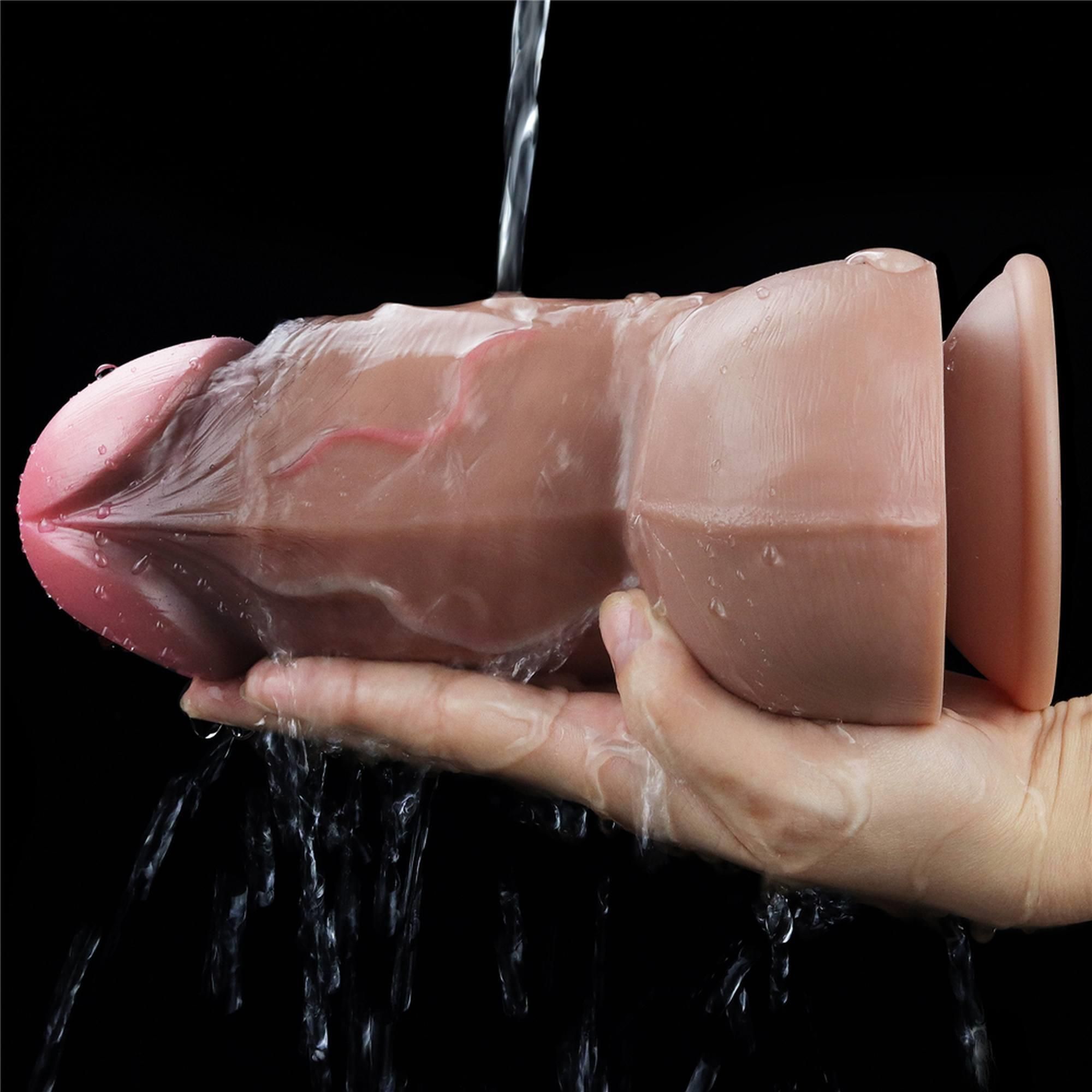 Реалистичный фаллоимитатор LoveToy Nature Cock, 18,2 см (коричневый)