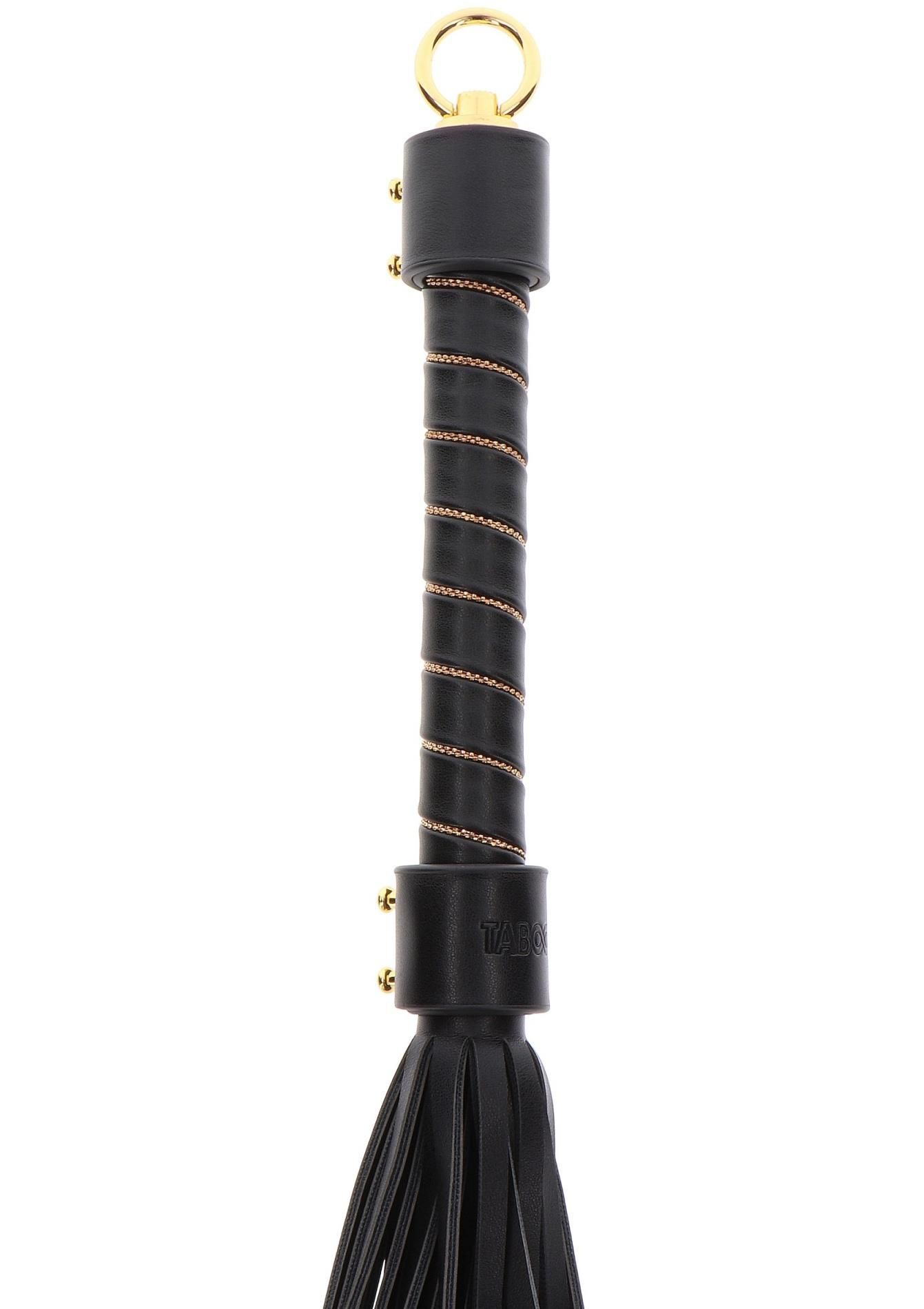 БДСМ флогер Taboom Vogue Studded Whip, 54 см (чорний)