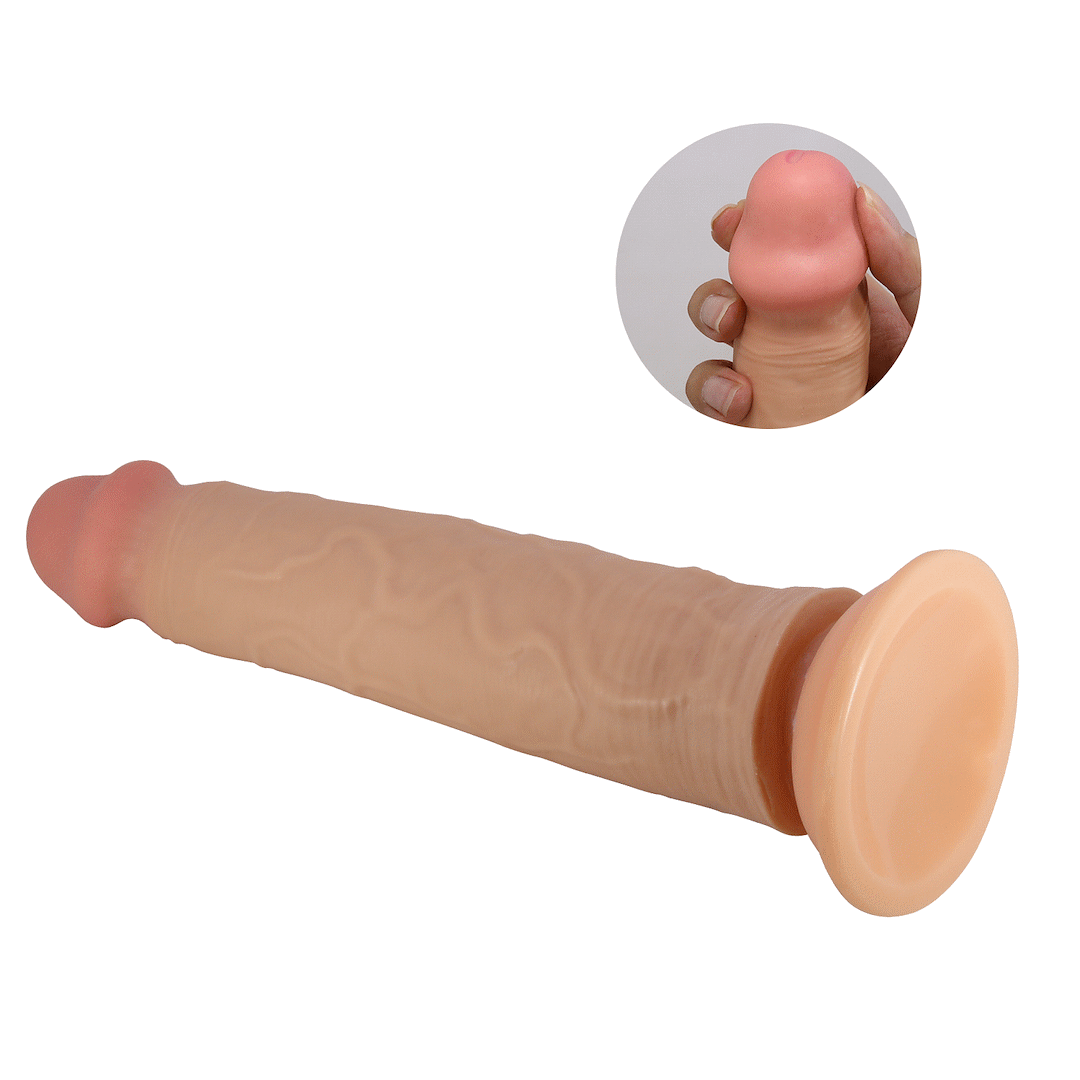 Фаллоимитатор Pretty Love Sliding Skin Sharife 10", 25.4 см (телесный)
