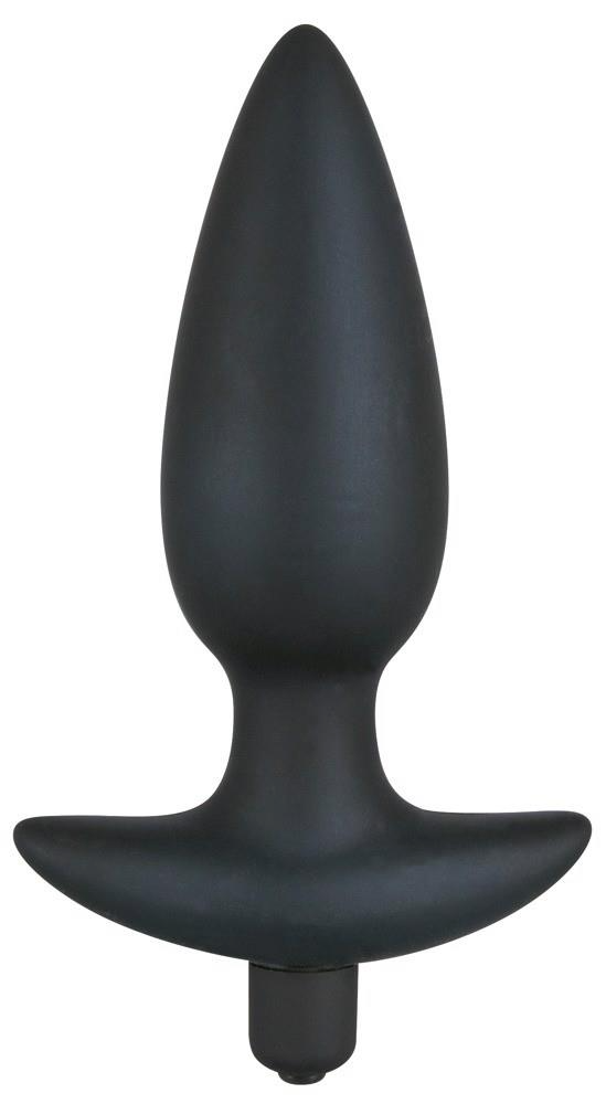 Korek analny z wibracją Orion Black Velvet, 17 cm (czarny)
