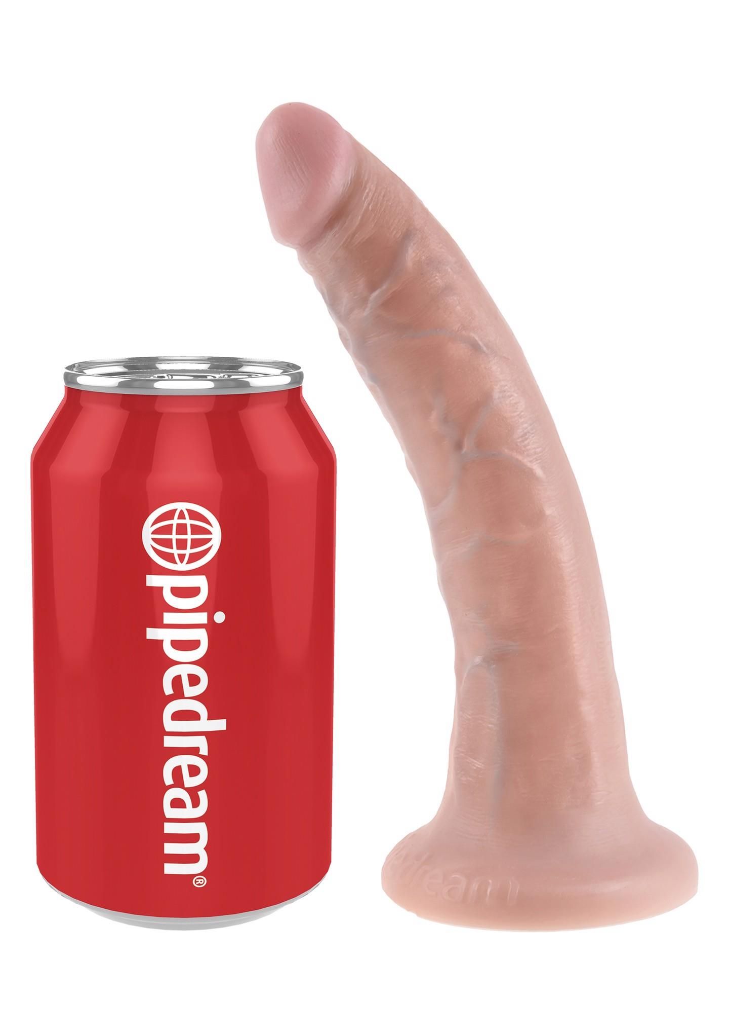 Фалоімітатор на присосці Pipedream King Cock 7, 18 см (тілесний)