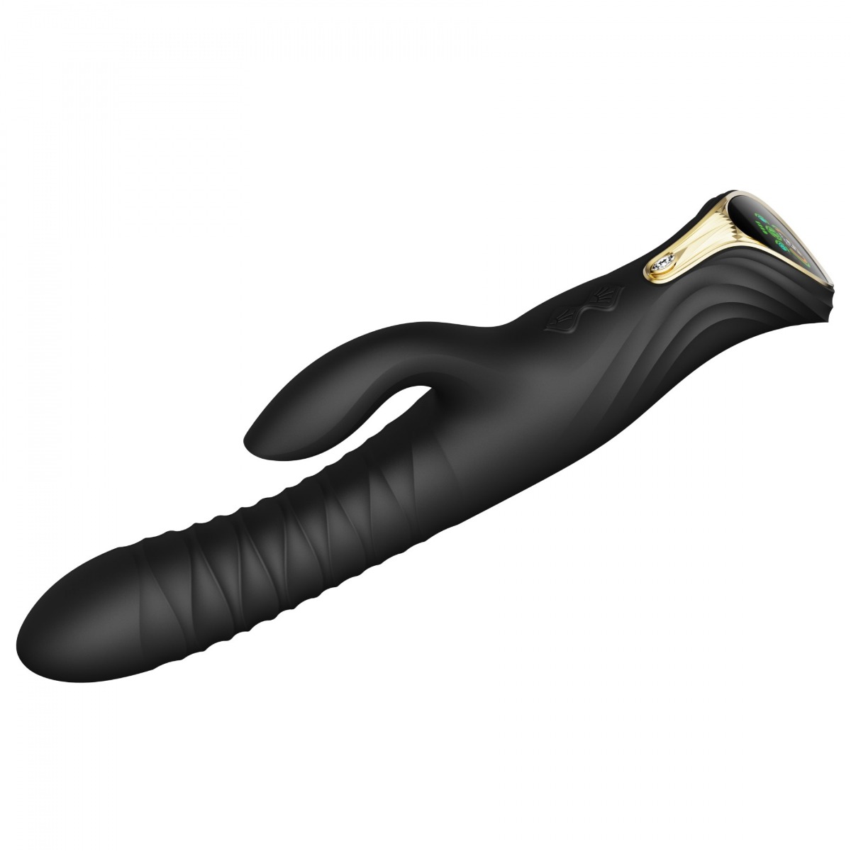 Вибратор-кролик Zalo Mose Rabbit Thruster, 25,7 см (черный)