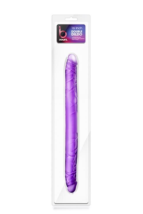 Двухсторонний фаллоимитатор B Yours 16 Inch Double Dildo, 40.6 см (фиолетовый)