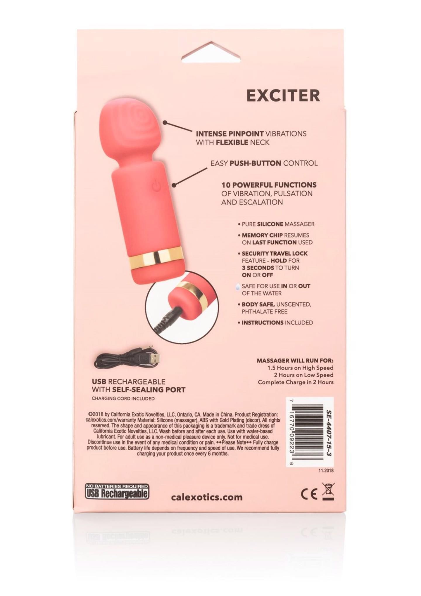 Вибратор CalExotics Slay Exciter, 9,5 см (персиковый)