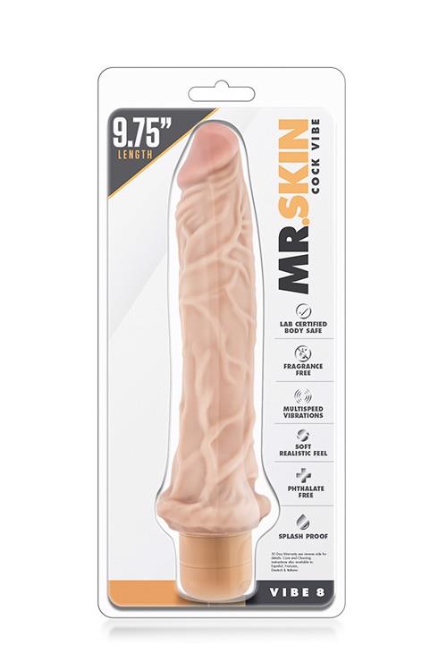 Вибратор Mr. Skin Cock Vibe 8, 24.7 см (телесный)