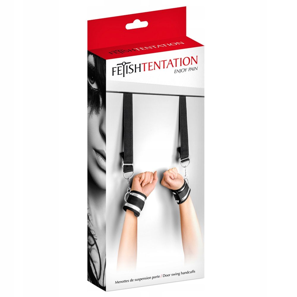 Фиксатор для рук Fetish Tentation Door Swing Handcuffs, 35 см (черный)