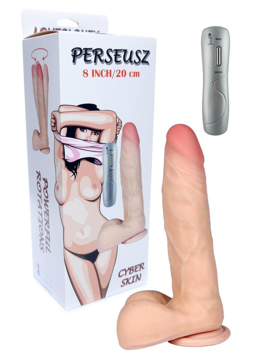 Vibrator B - Series Real Perseusz 8", 23 cm (w kolorze cielistym)