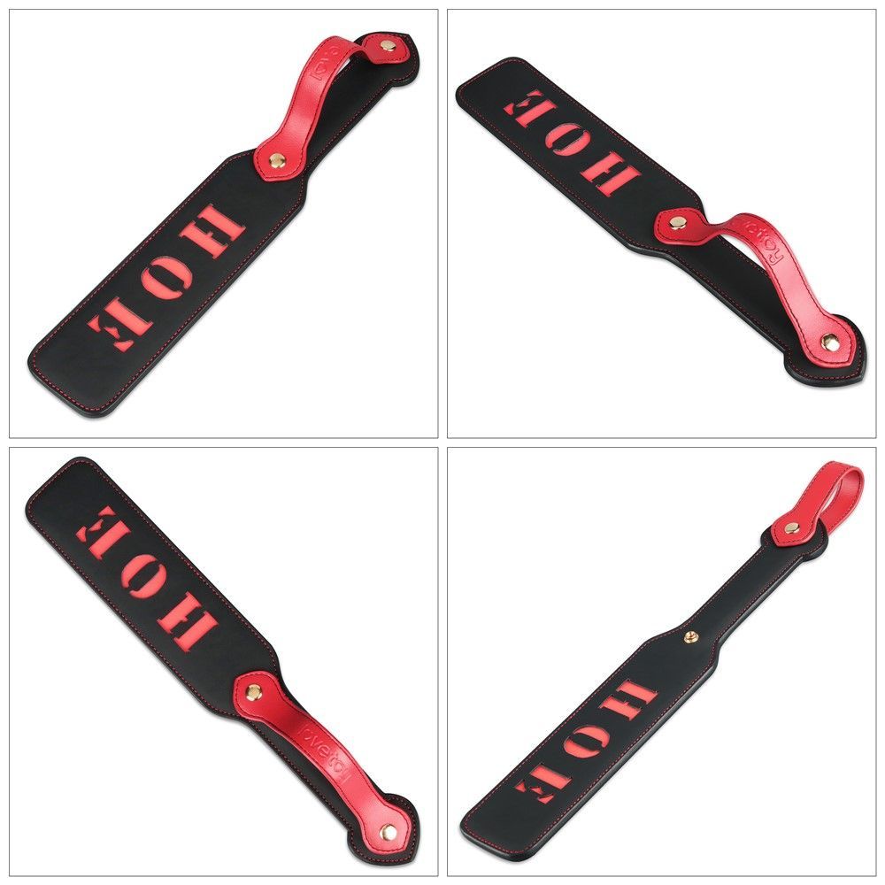 Плеть Rebellion Reign Paddle "Hoe", 38 см (чорний)