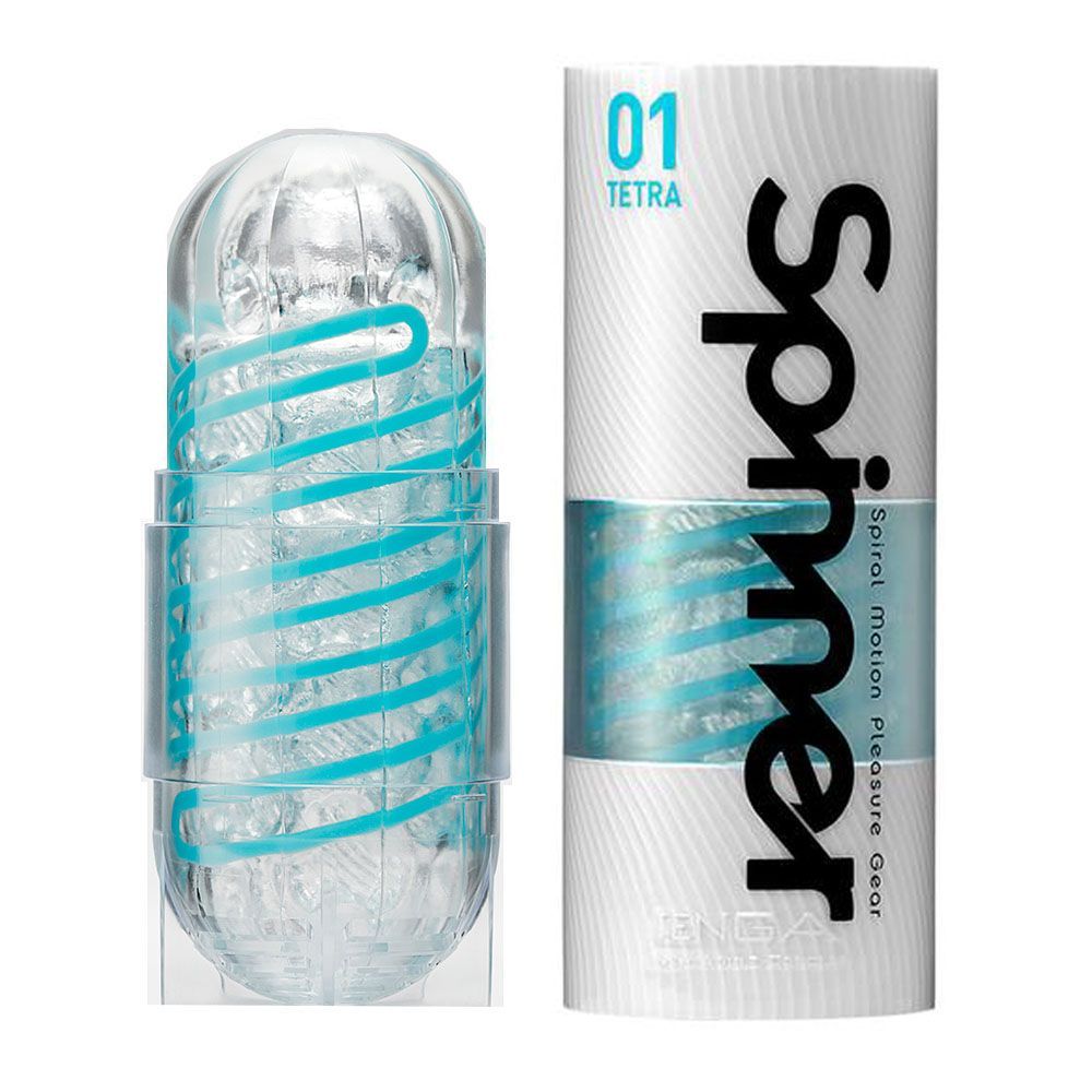 Мастурбатор Tenga Spinner Tetra (блакитний)